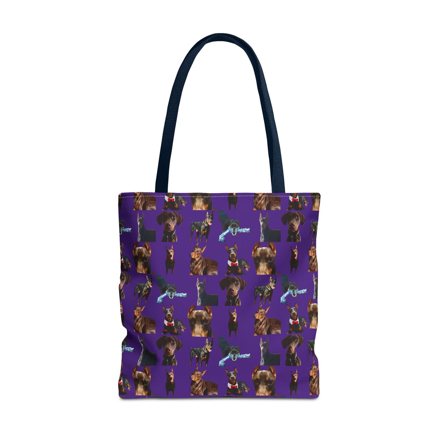 Edition 1 Doberman Model Pattern Purple Tote Bag
