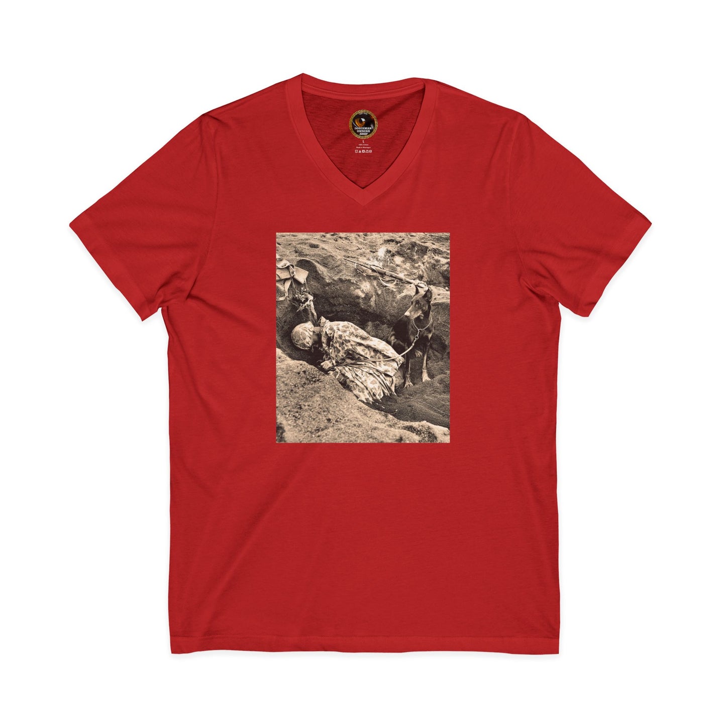 WW 1 Special Edition Private Label Unisex Jersey Short Sleeve V-Neck Tee