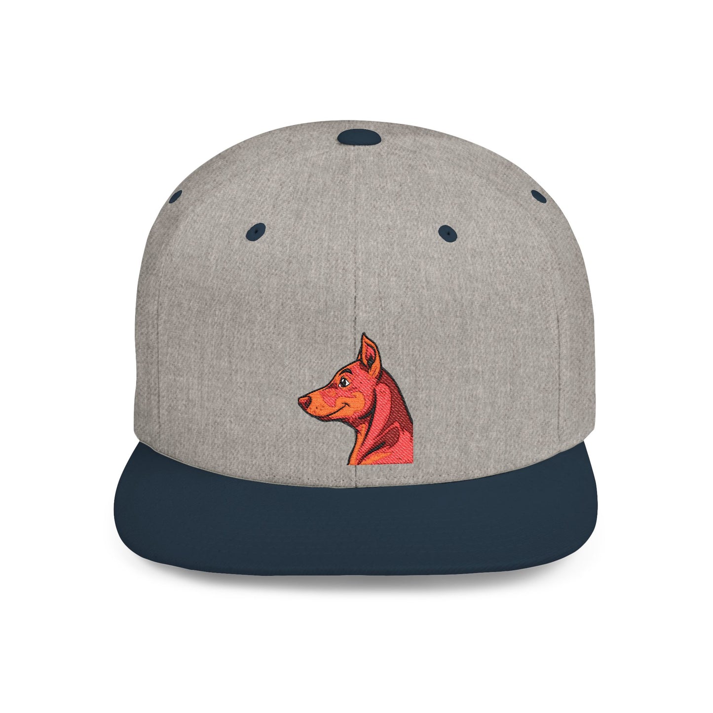 Custom Embroidered Flat Bill Snapback