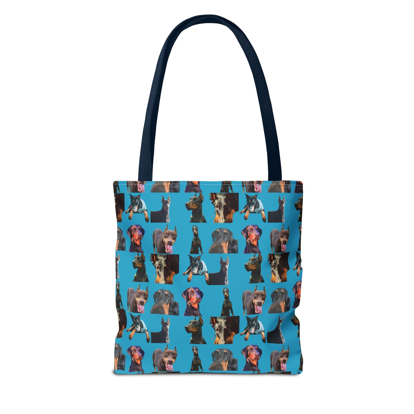 Edition 3 Doberman Model Pattern Turquoise Tote Bag