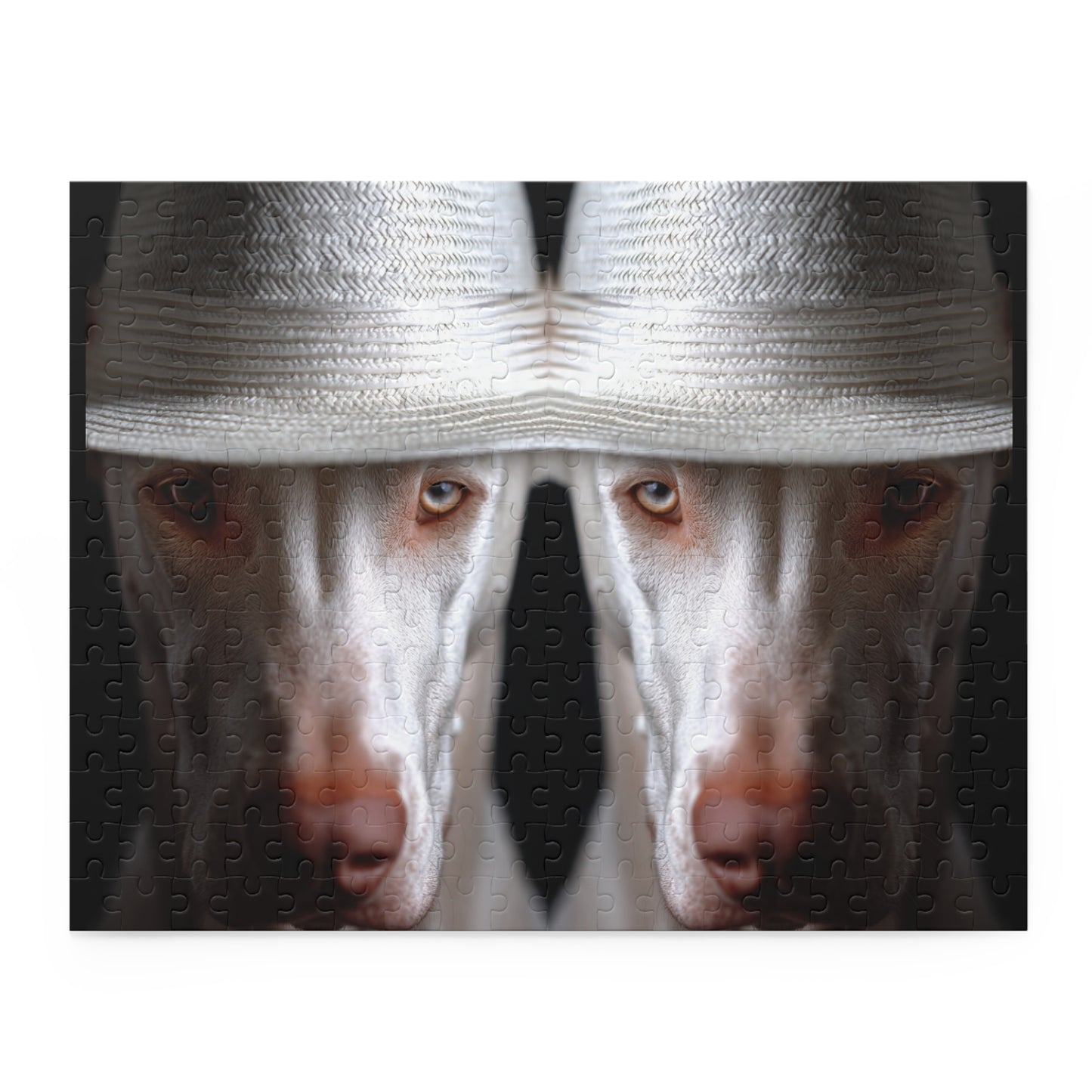 Human Mental Stimulation 4 Puzzle Black Lab Portrait Puzzle 1 Jigsaw (120/252/500 Pieces)