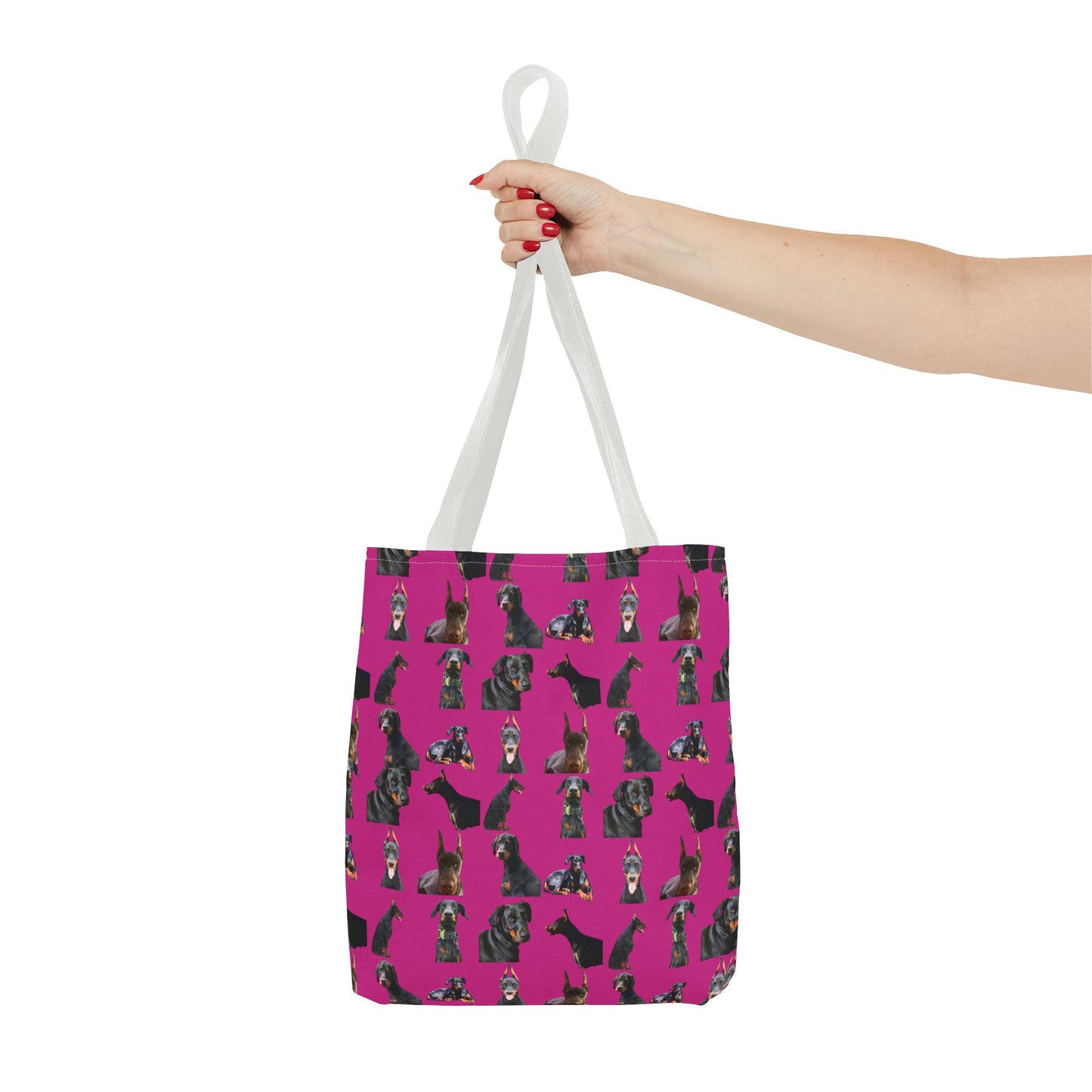 Edition 6 Doberman Model Pattern Pink Tote Bag