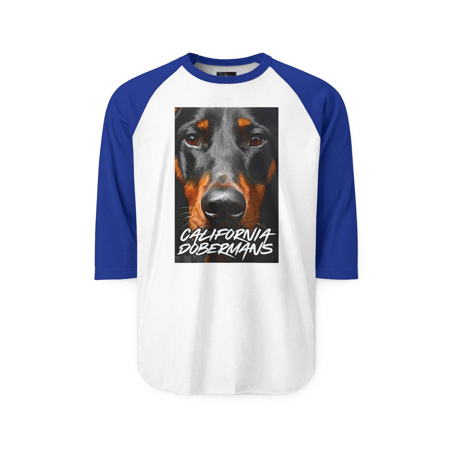 Doberman California 1 Unisex Three-Quarter Sleeve Raglan Shirt