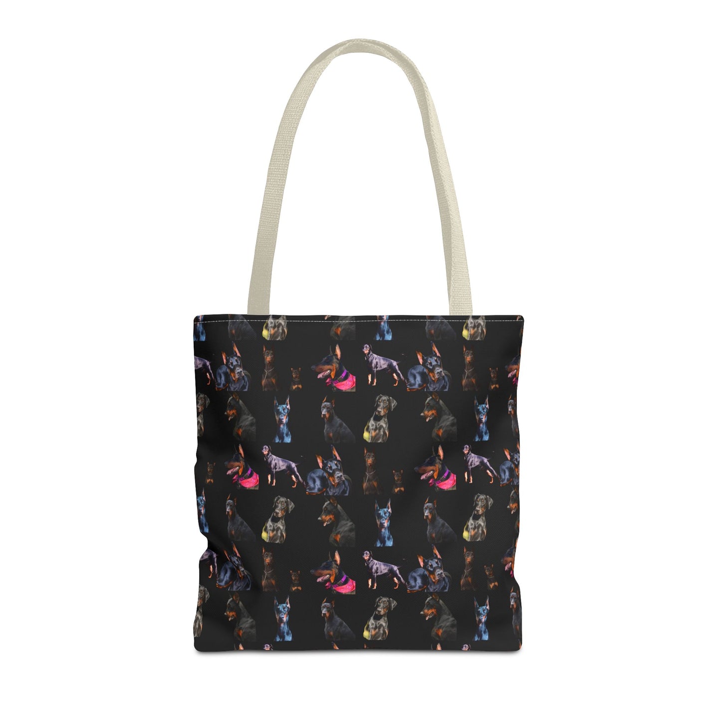 Edition 7 Doberman Model Pattern Black Tote Bag