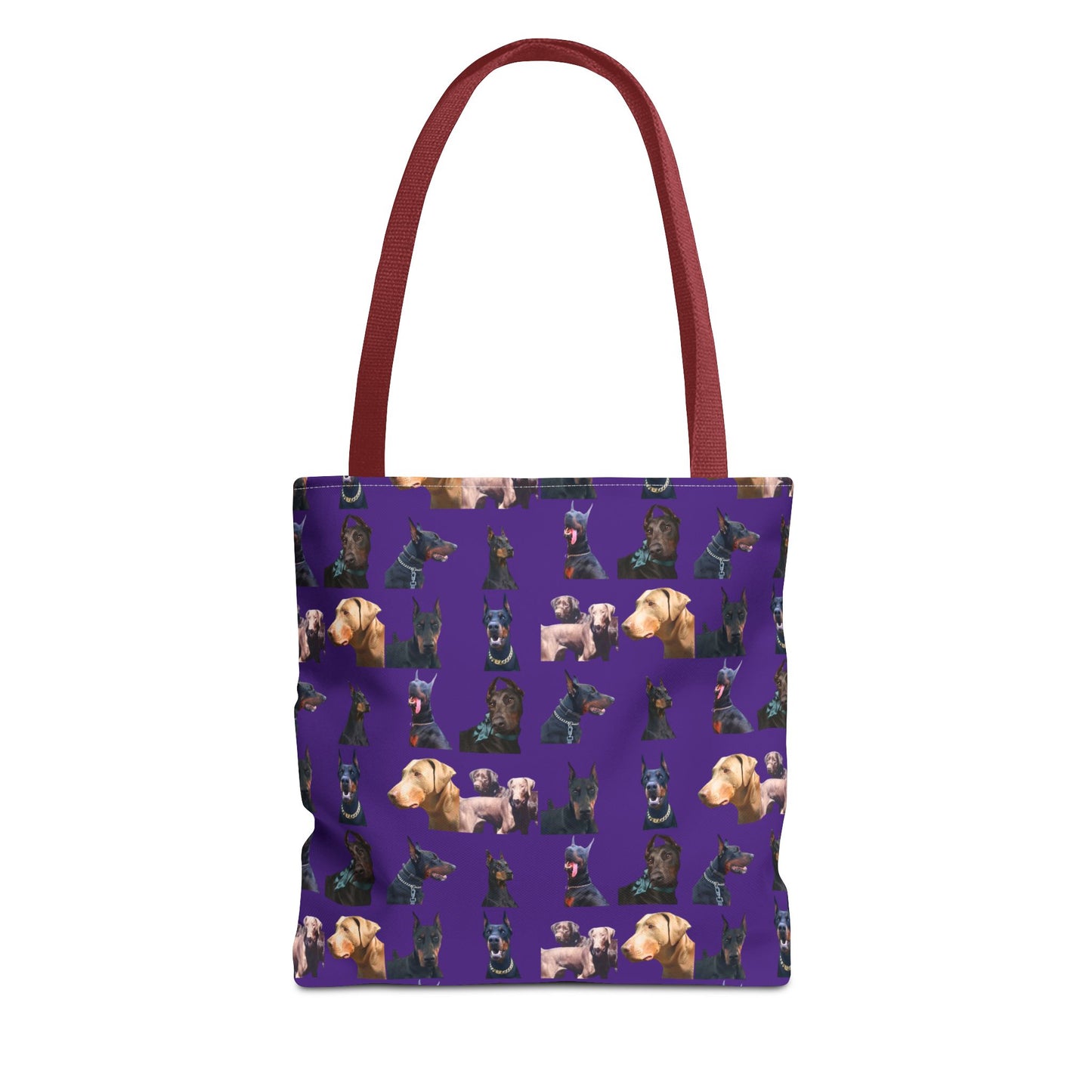 Edition 8 Doberman Model Pattern Purple Tote Bag