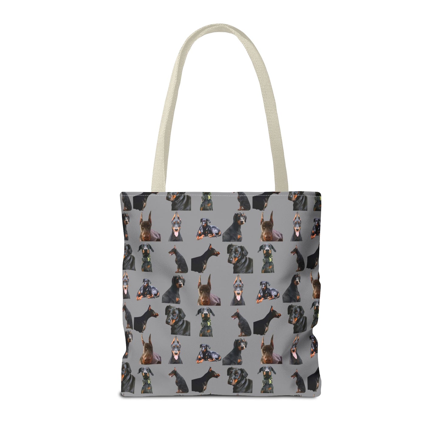 Edition 6 Doberman Model Pattern Gray Tote Bag