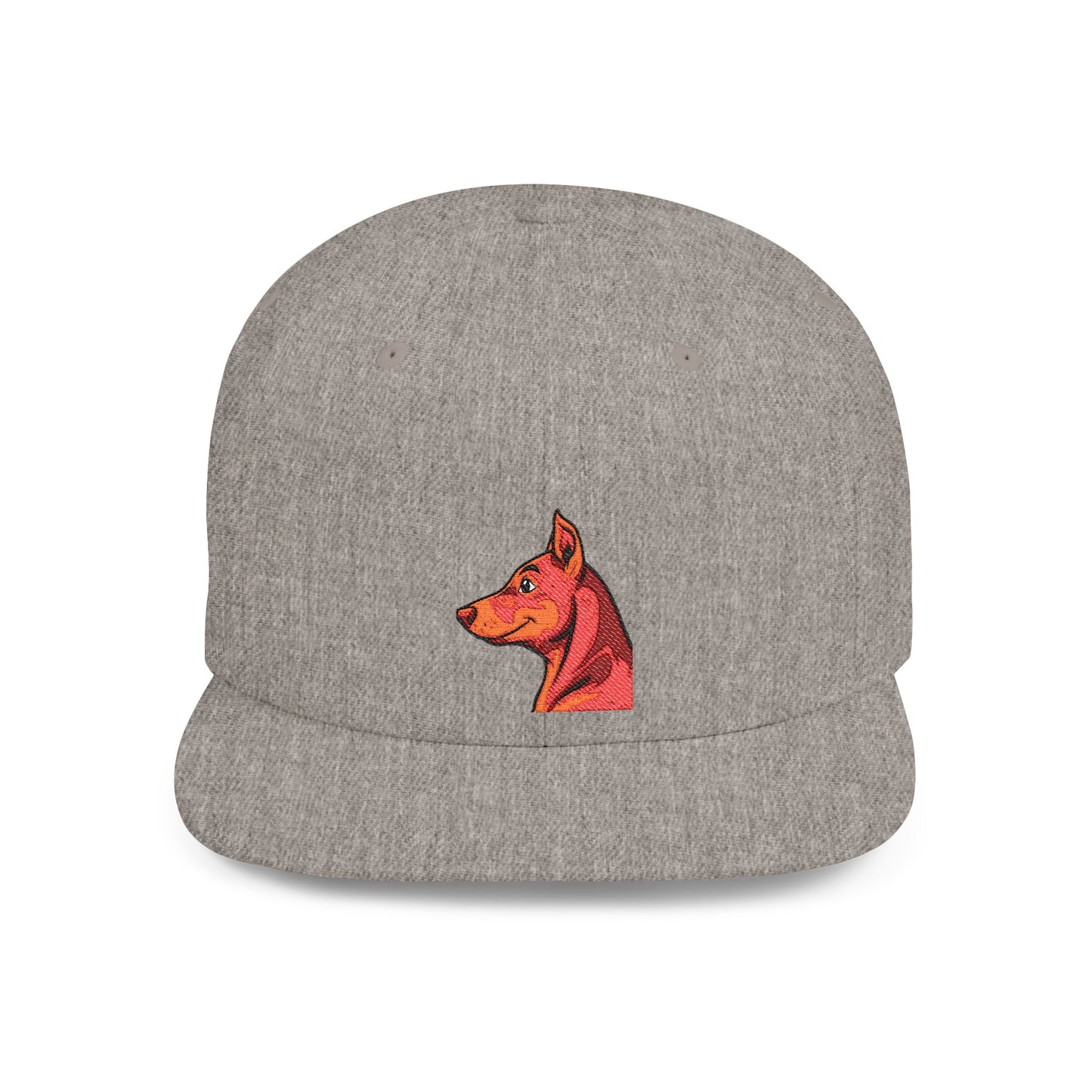 Custom Embroidered Flat Bill Snapback
