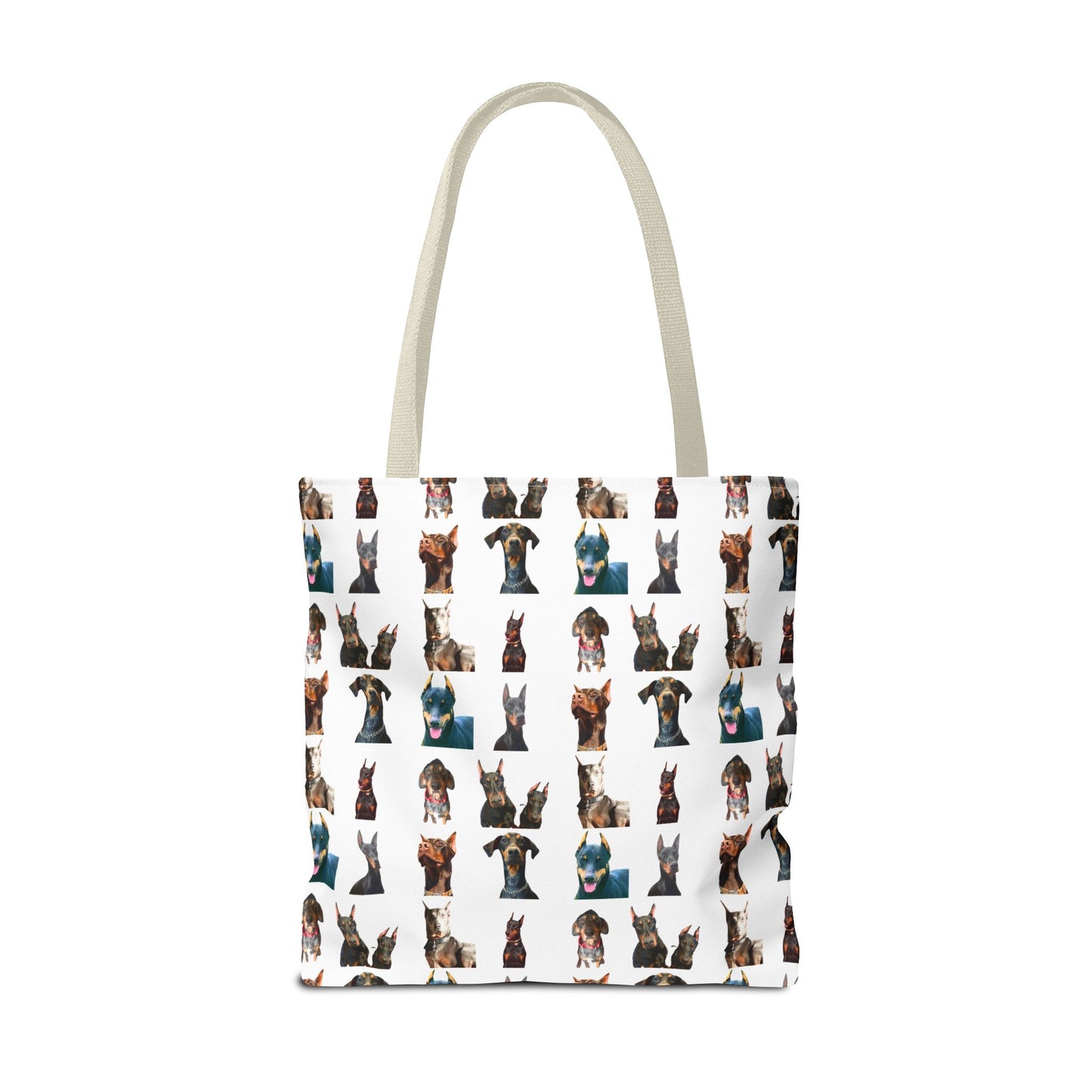 Edition 4 Doberman Model Pattern White Tote Bag