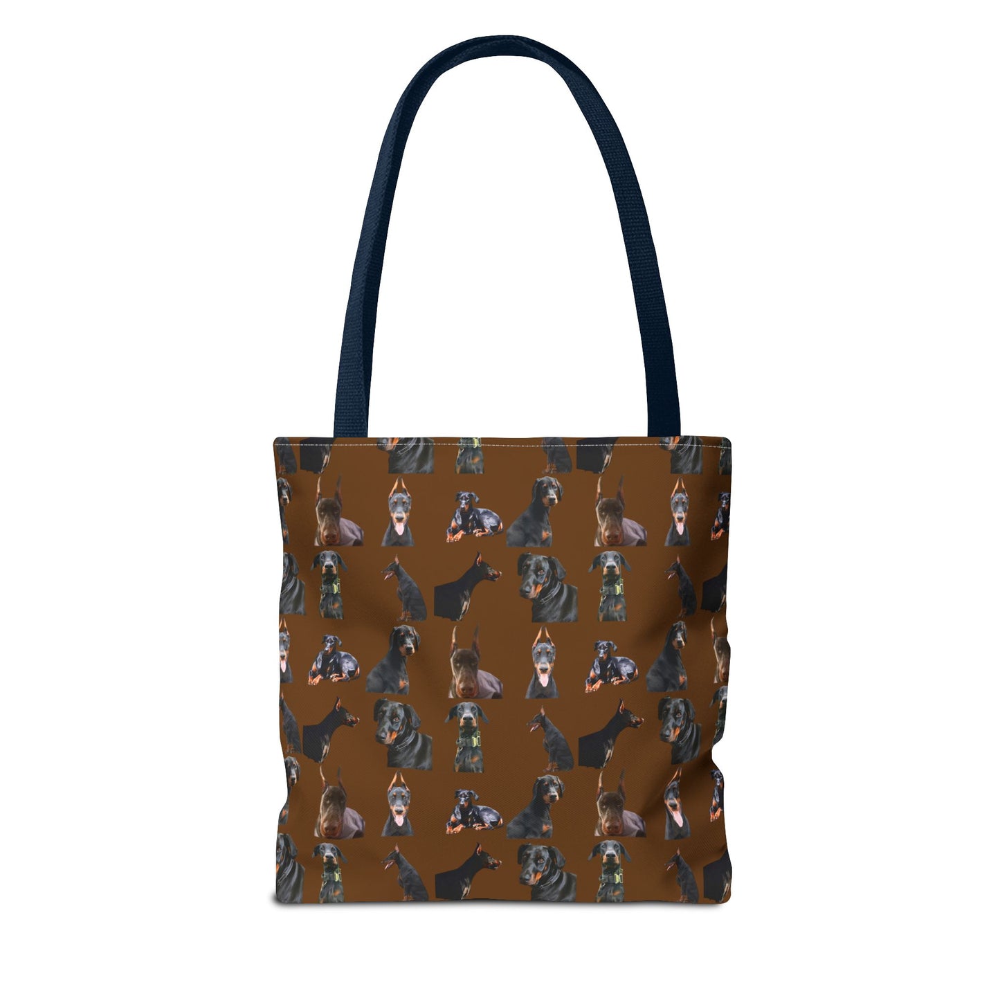 Edition 6 Doberman Model Pattern Brown Tote Bag