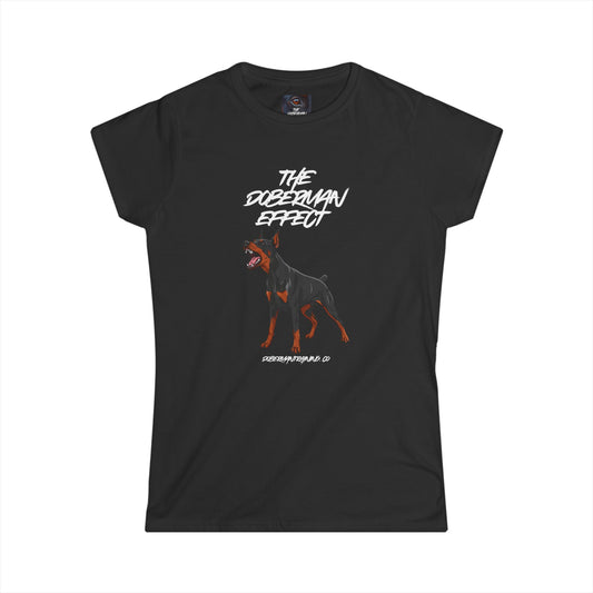 Doberman Effect 1 Women's Softstyle Tee