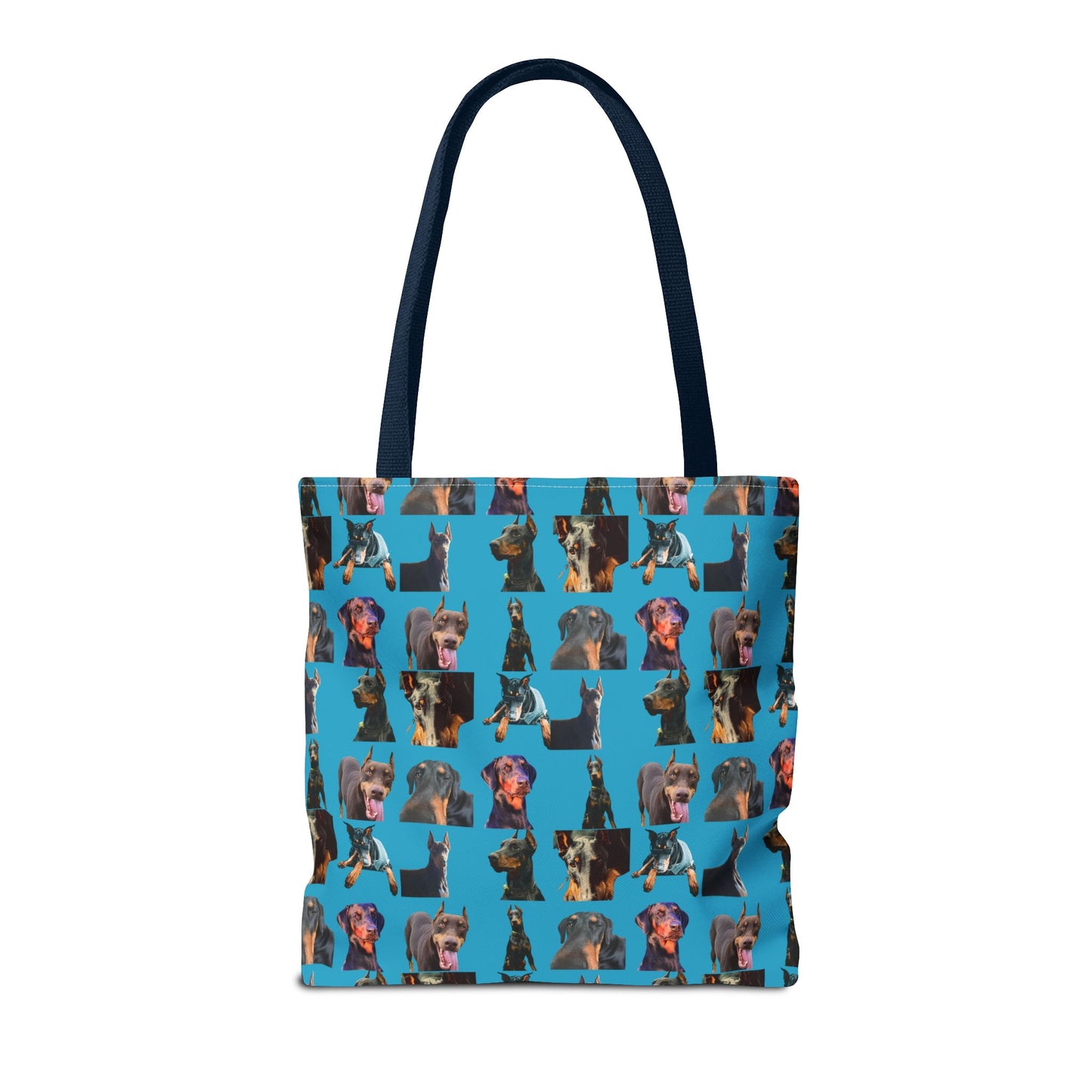 Edition 3 Doberman Model Pattern Turquoise Tote Bag