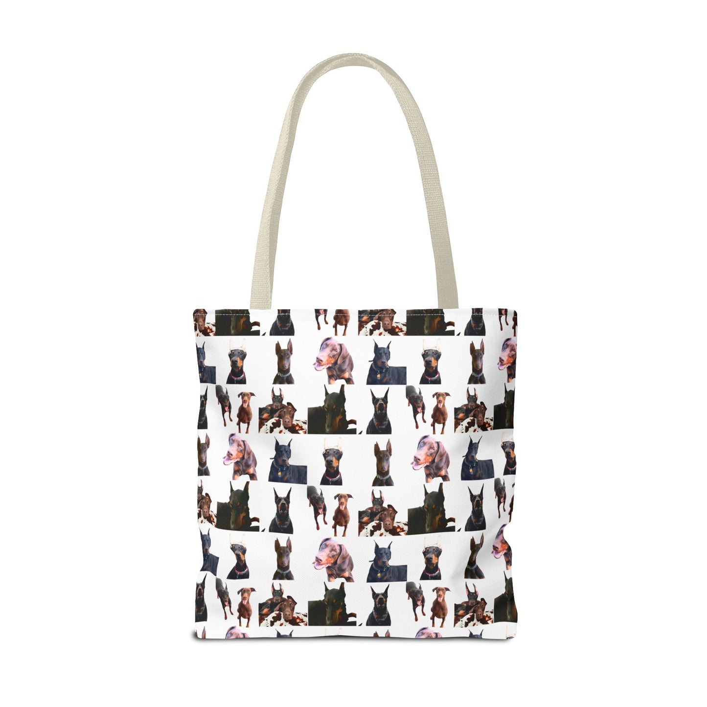 Edition 10 Doberman Model Pattern White Tote Bag