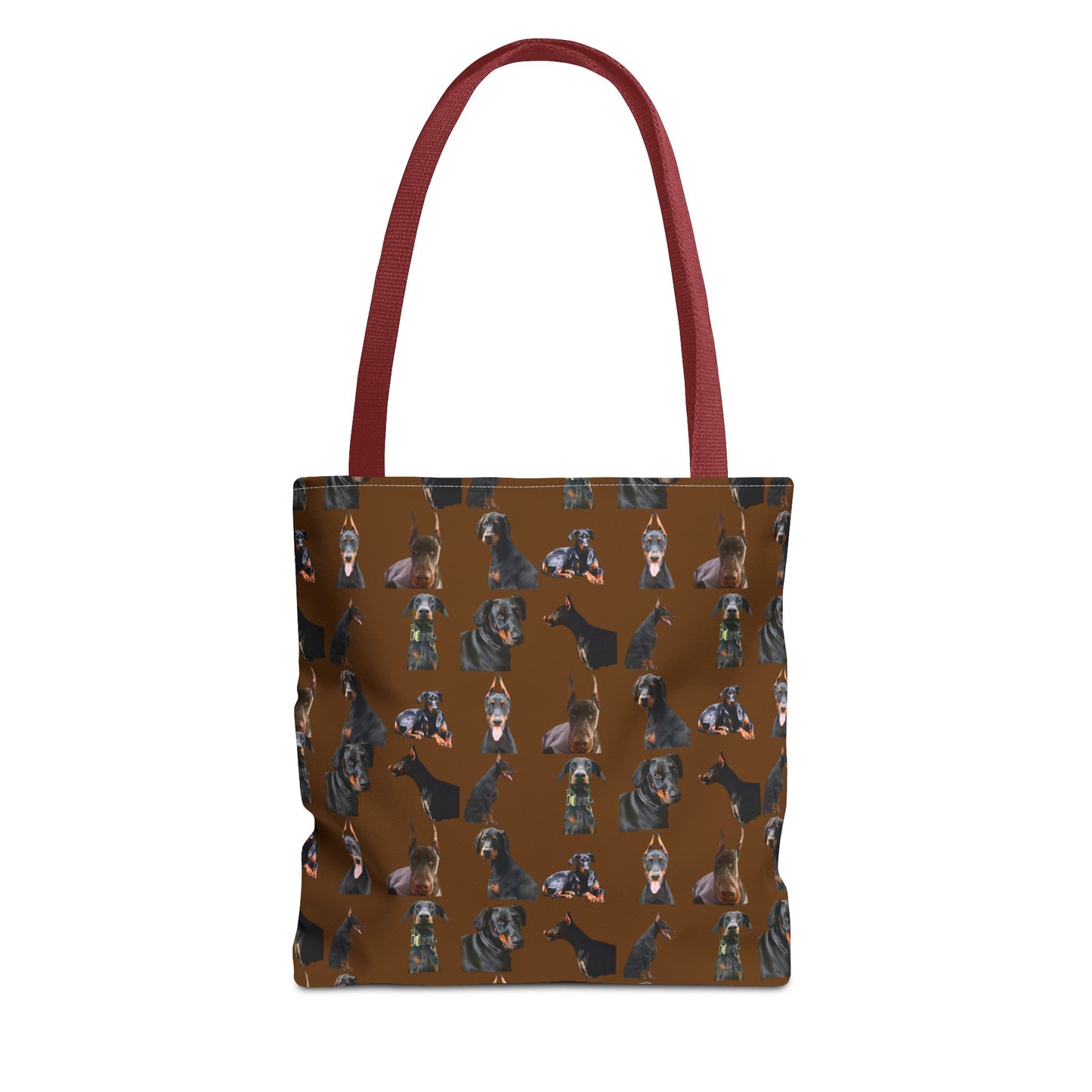 Edition 6 Doberman Model Pattern Brown Tote Bag