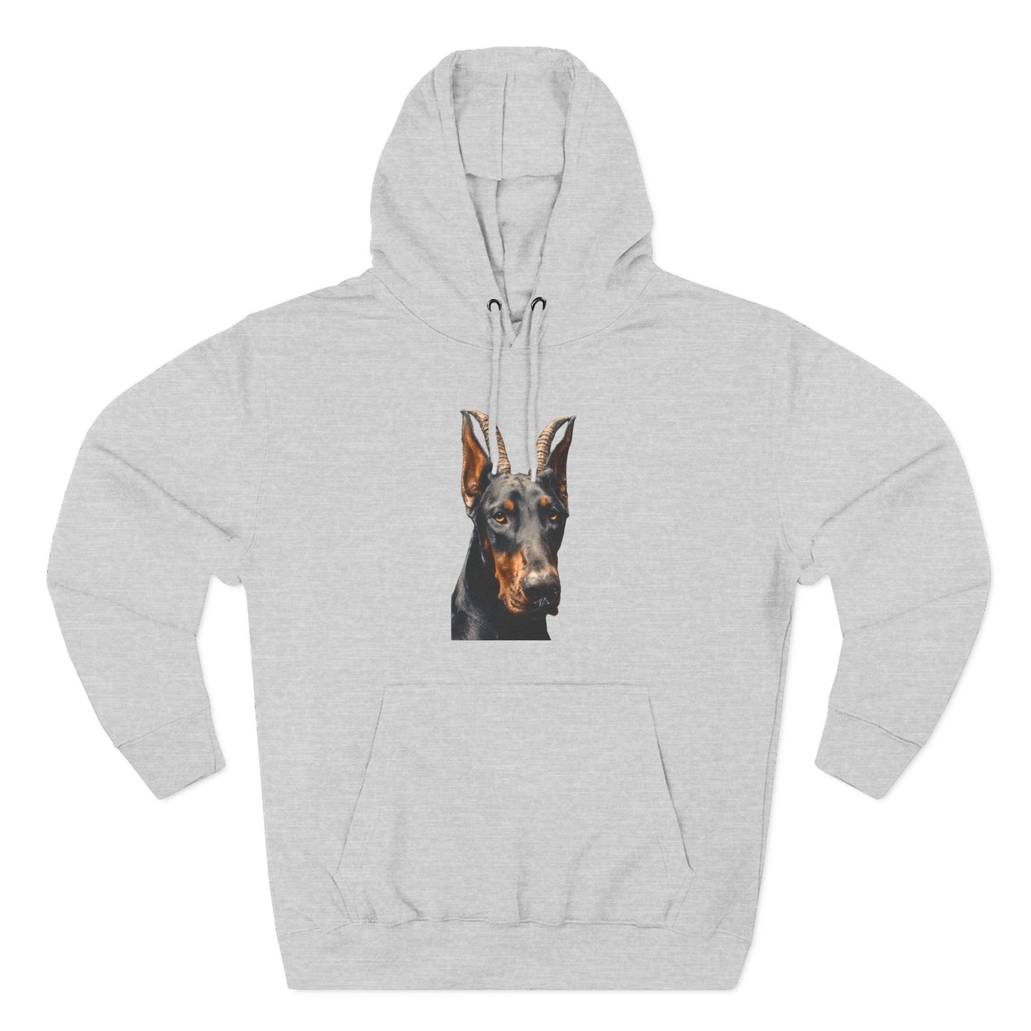 Doberman Goat 2 Fleece Hoodie