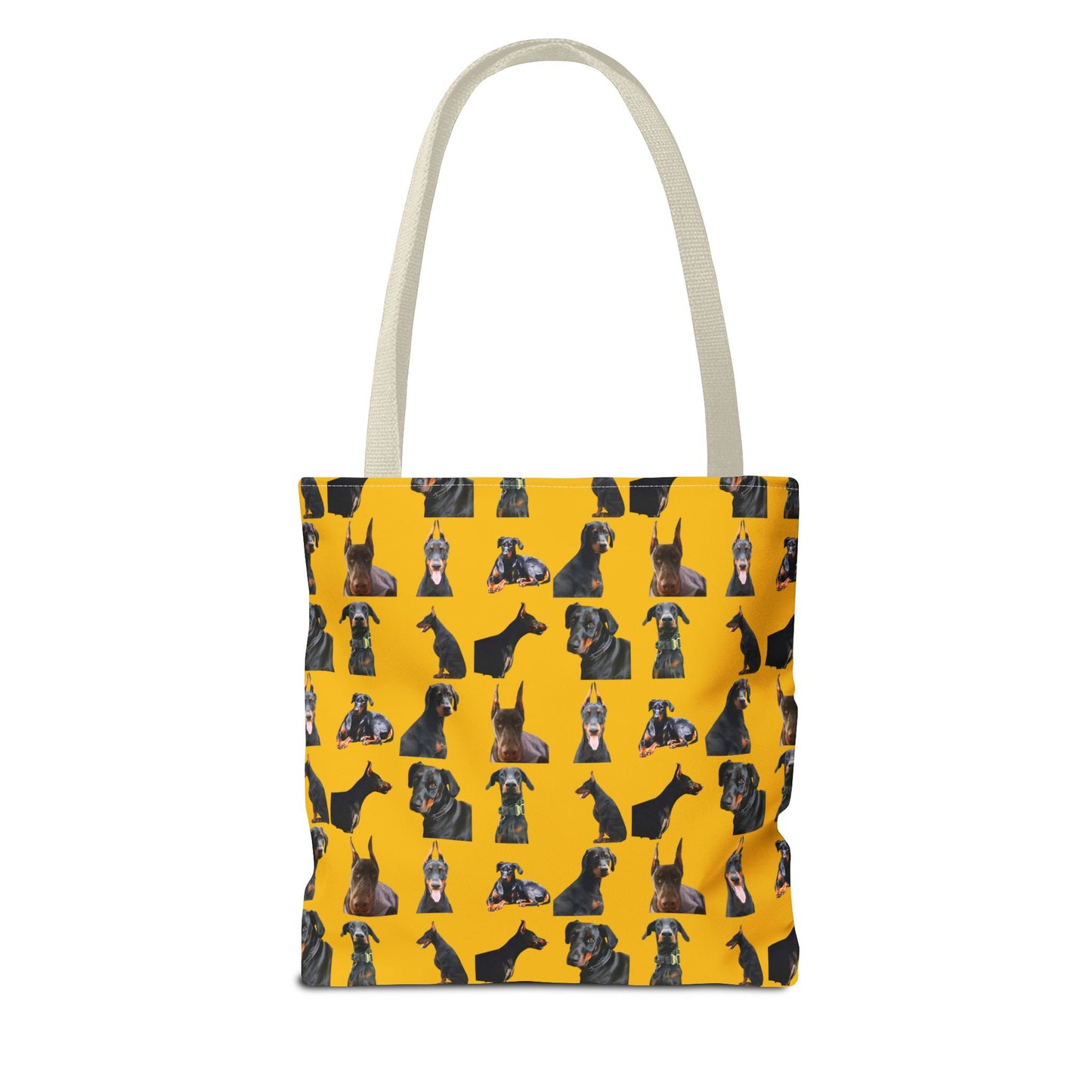 Edition 6 Doberman Model Pattern Yellow Tote Bag