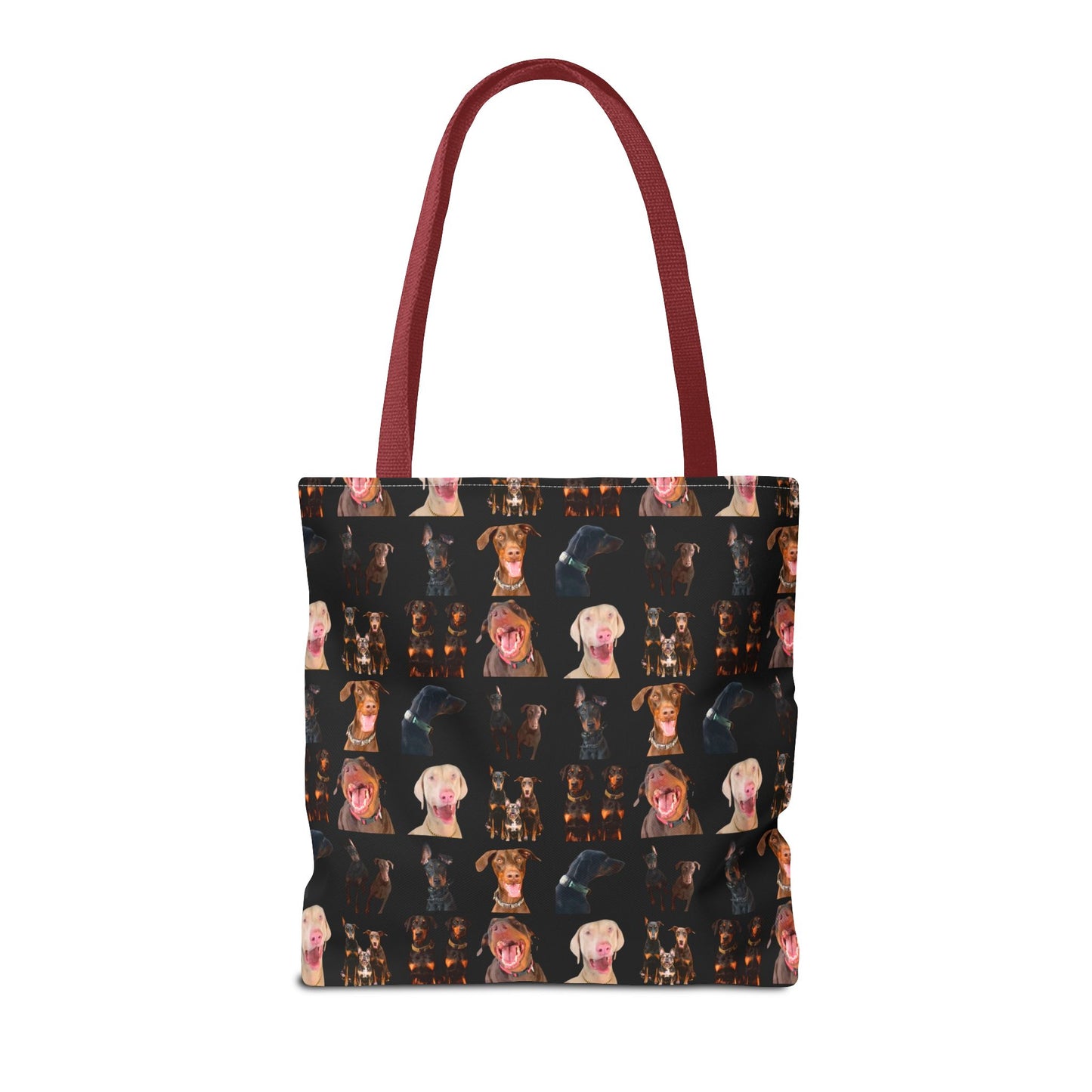 Edition 9 Doberman Model Pattern Black Tote Bag