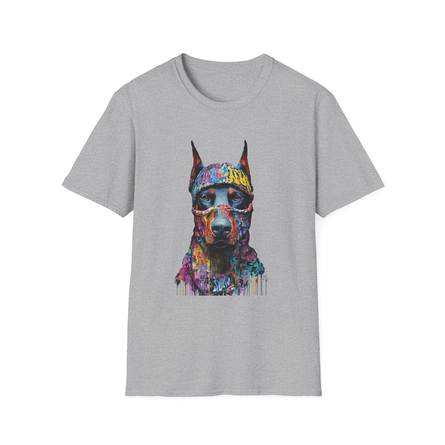 Doberman 5 Portrait T‑Shirt