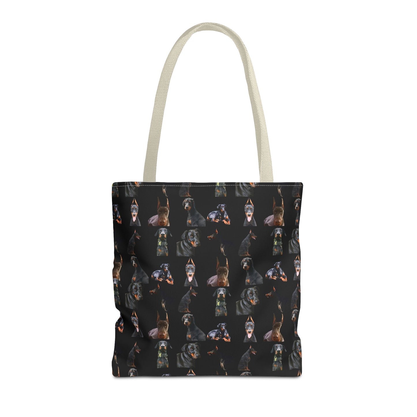 Edition 6 Doberman Model Pattern Black Tote Bag