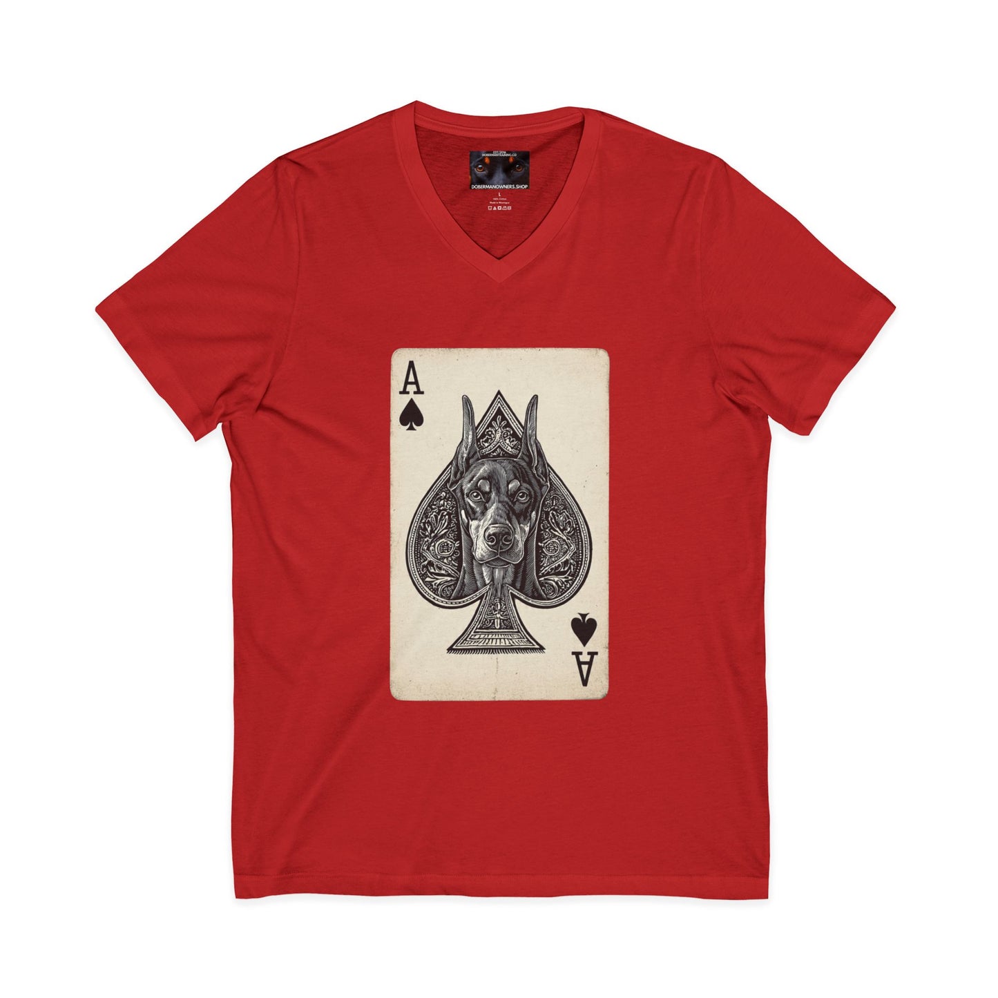 Deck 1 Private Label Unisex Jersey Short Sleeve V-Neck Tee