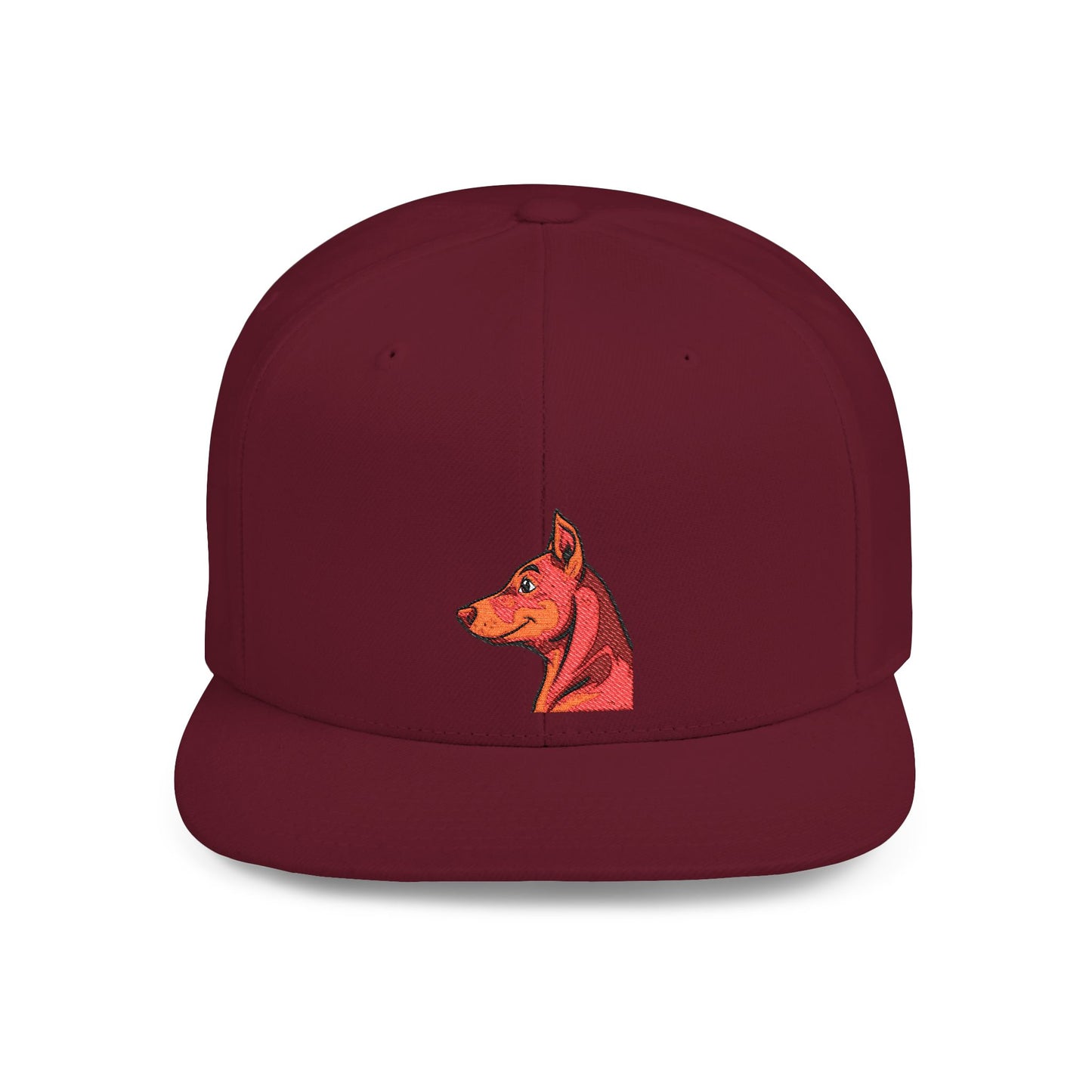Custom Embroidered Flat Bill Snapback