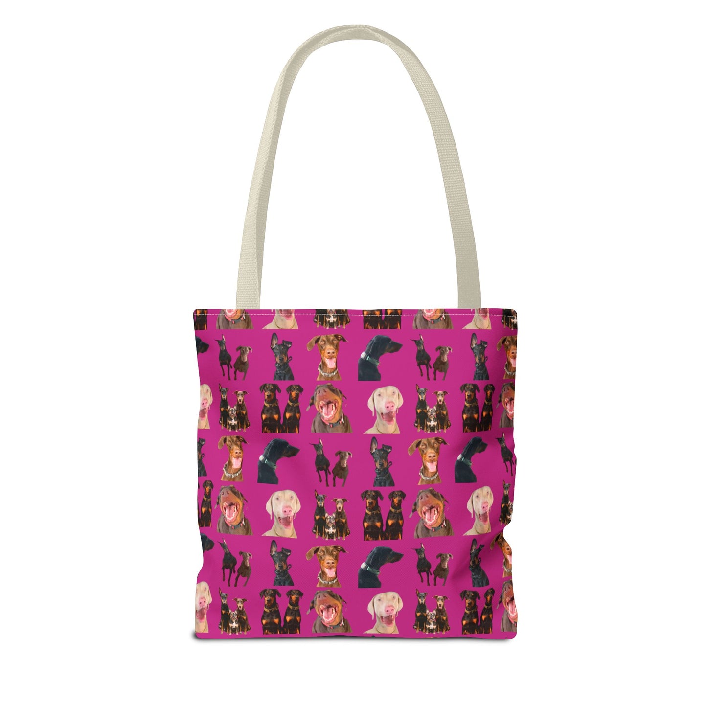 Edition 9 Doberman Model Pattern Pink Tote Bag