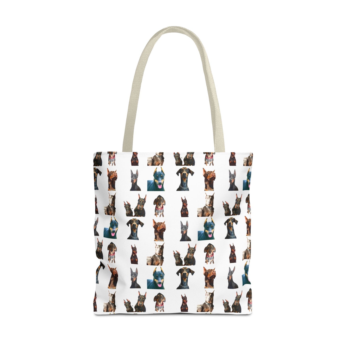 Edition 4 Doberman Model Pattern White Tote Bag
