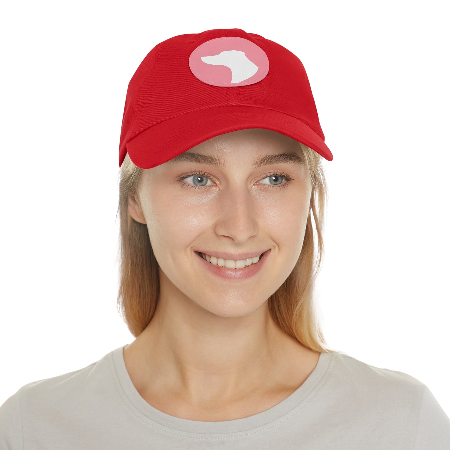 N 1 Dad Hat with Leather Patch (Round)