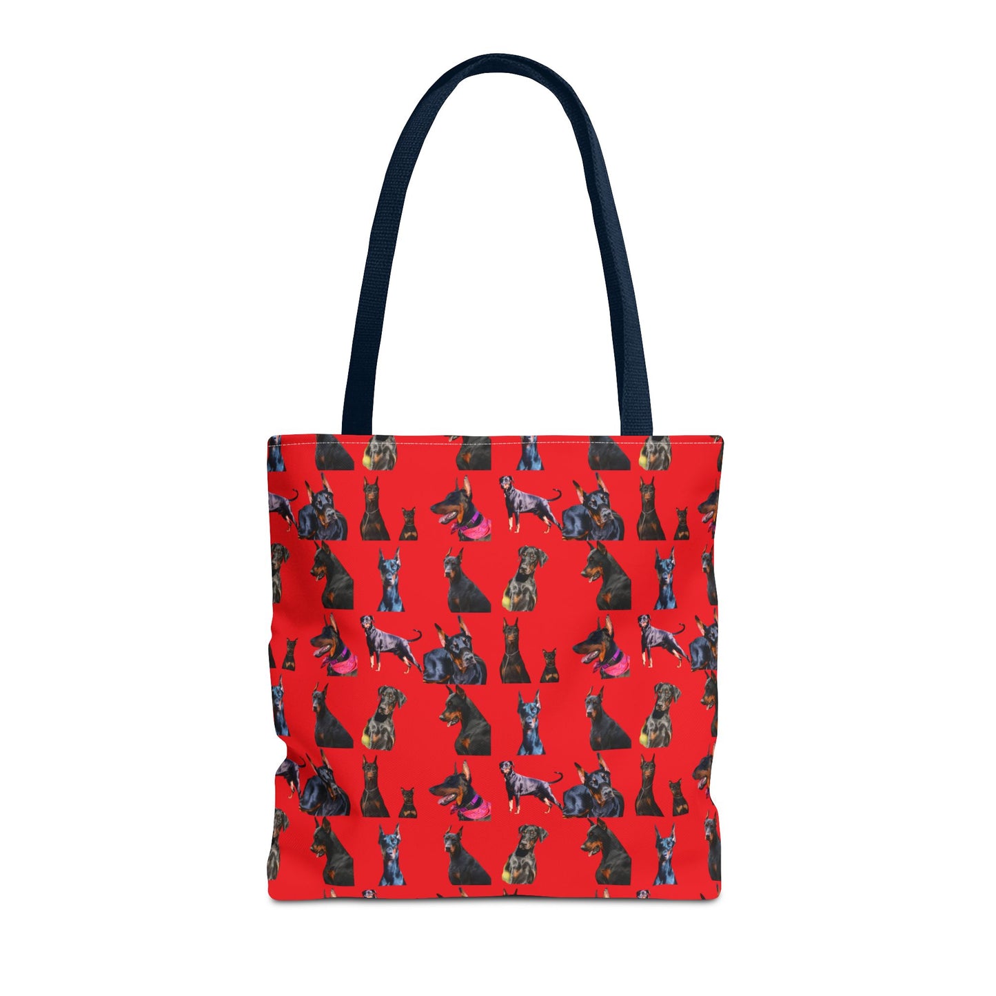 Edition 7 Doberman Model Pattern Red Tote Bag
