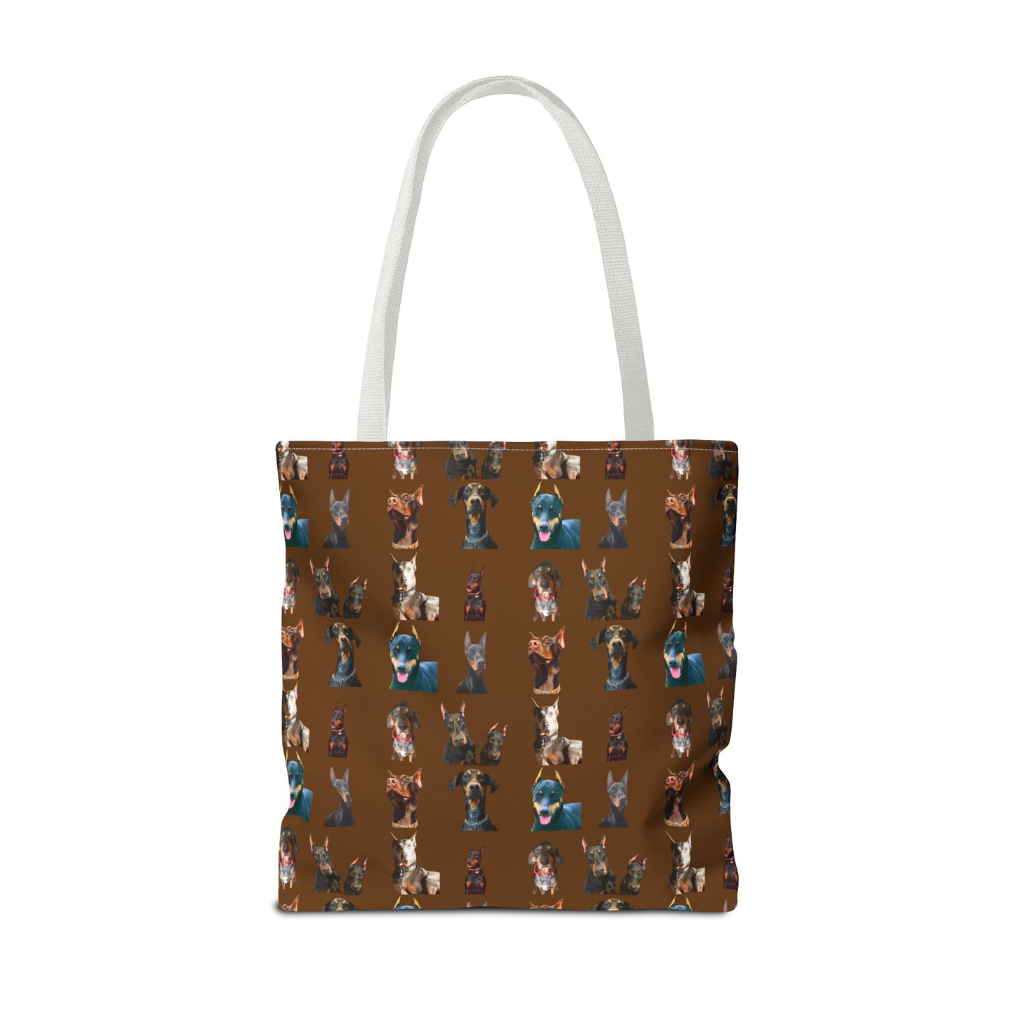 Edition 4 Doberman Model Pattern Brown Tote Bag