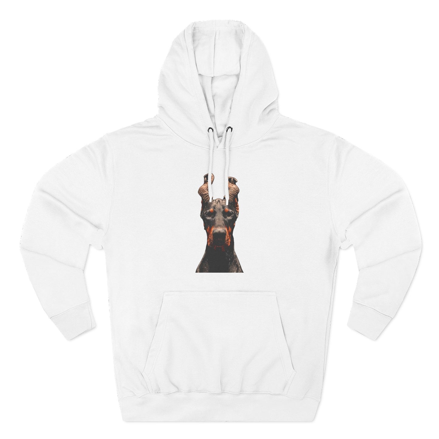 Doberman Goat 1 Fleece Hoodie