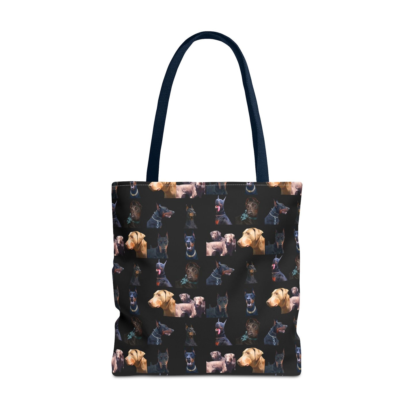 Edition 8 Doberman Model Pattern Black Tote Bag