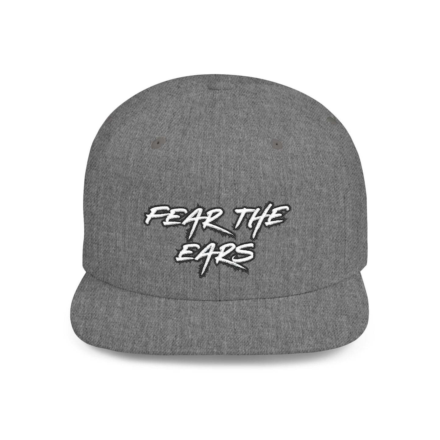 Ears 1 Embroidered Flat Bill Snapback