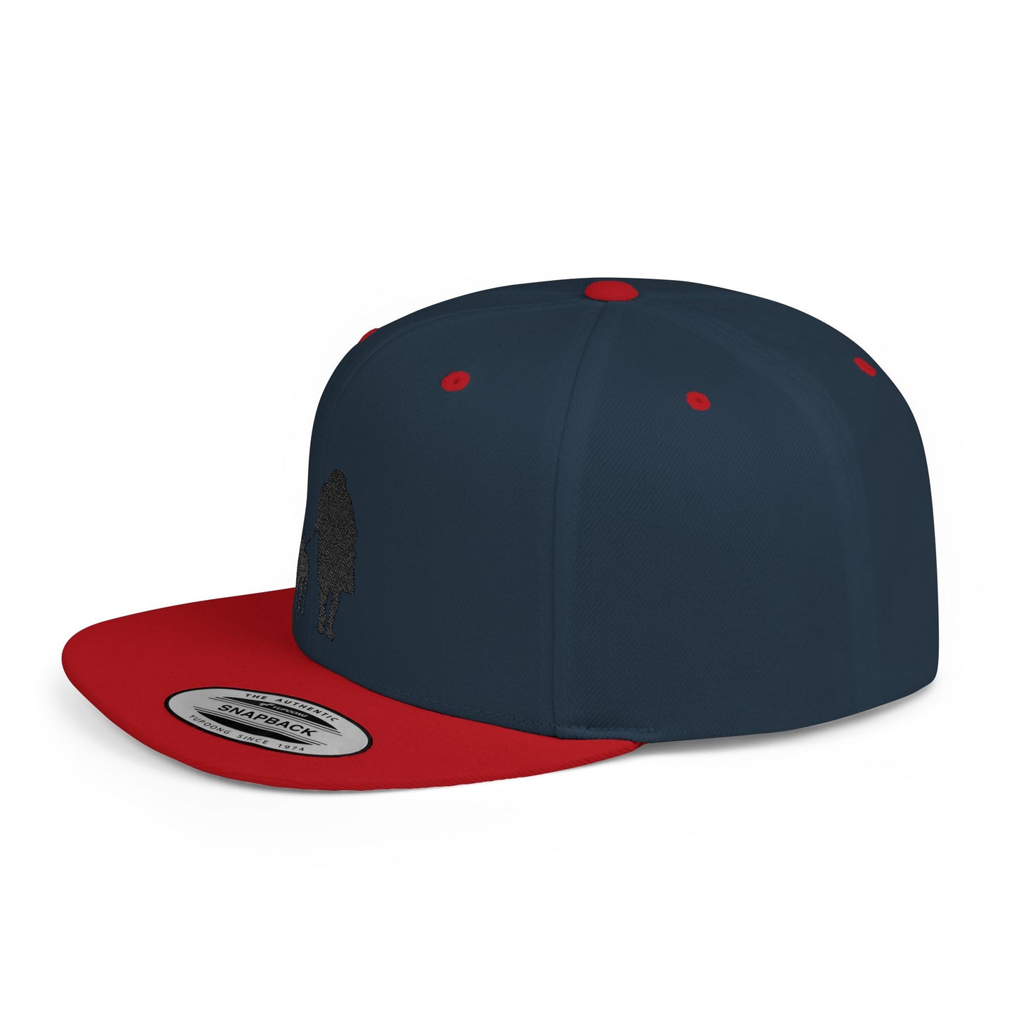 Queen 1 Embroidered Flat Bill Snapback