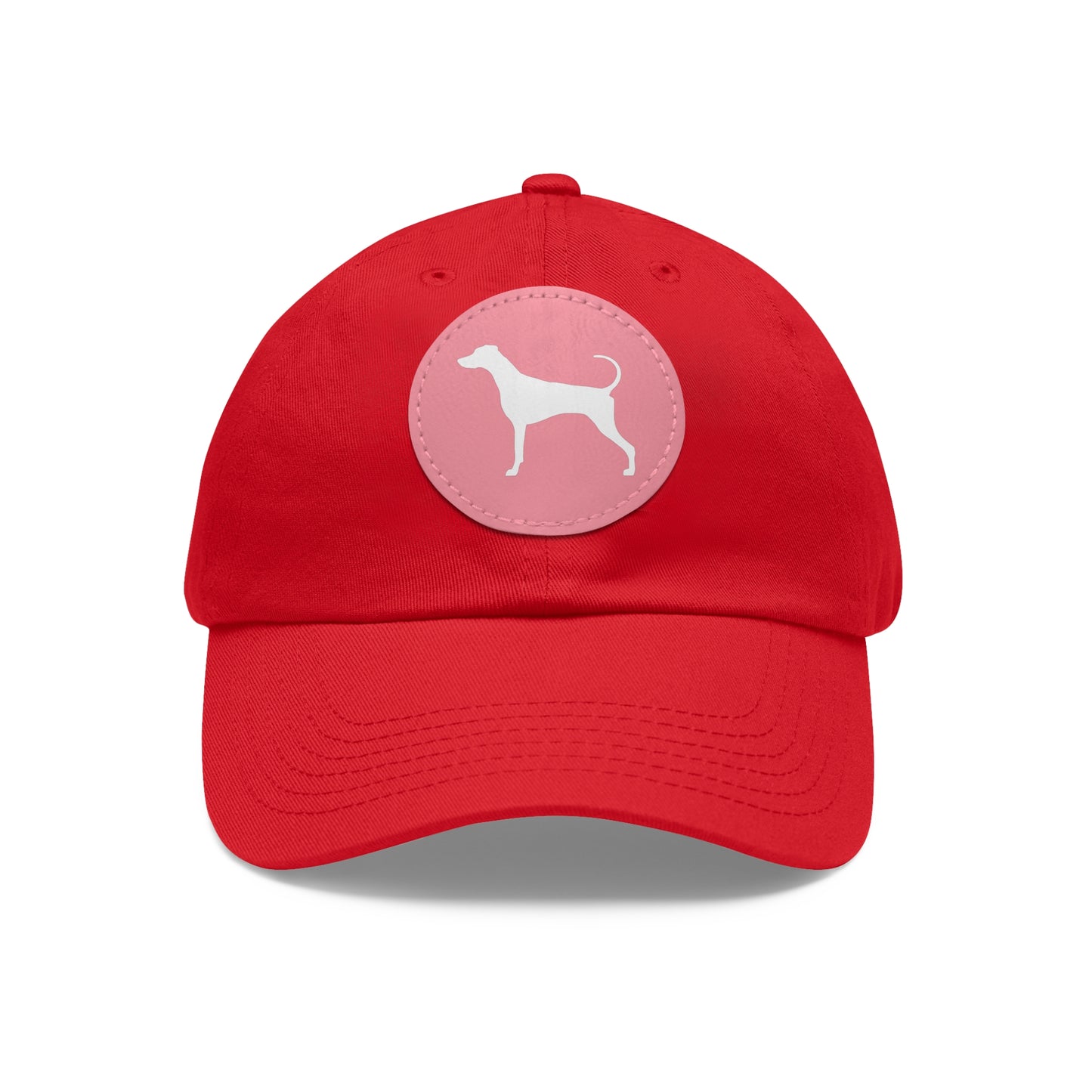 N 7 Dad Hat with Leather Patch (Round)