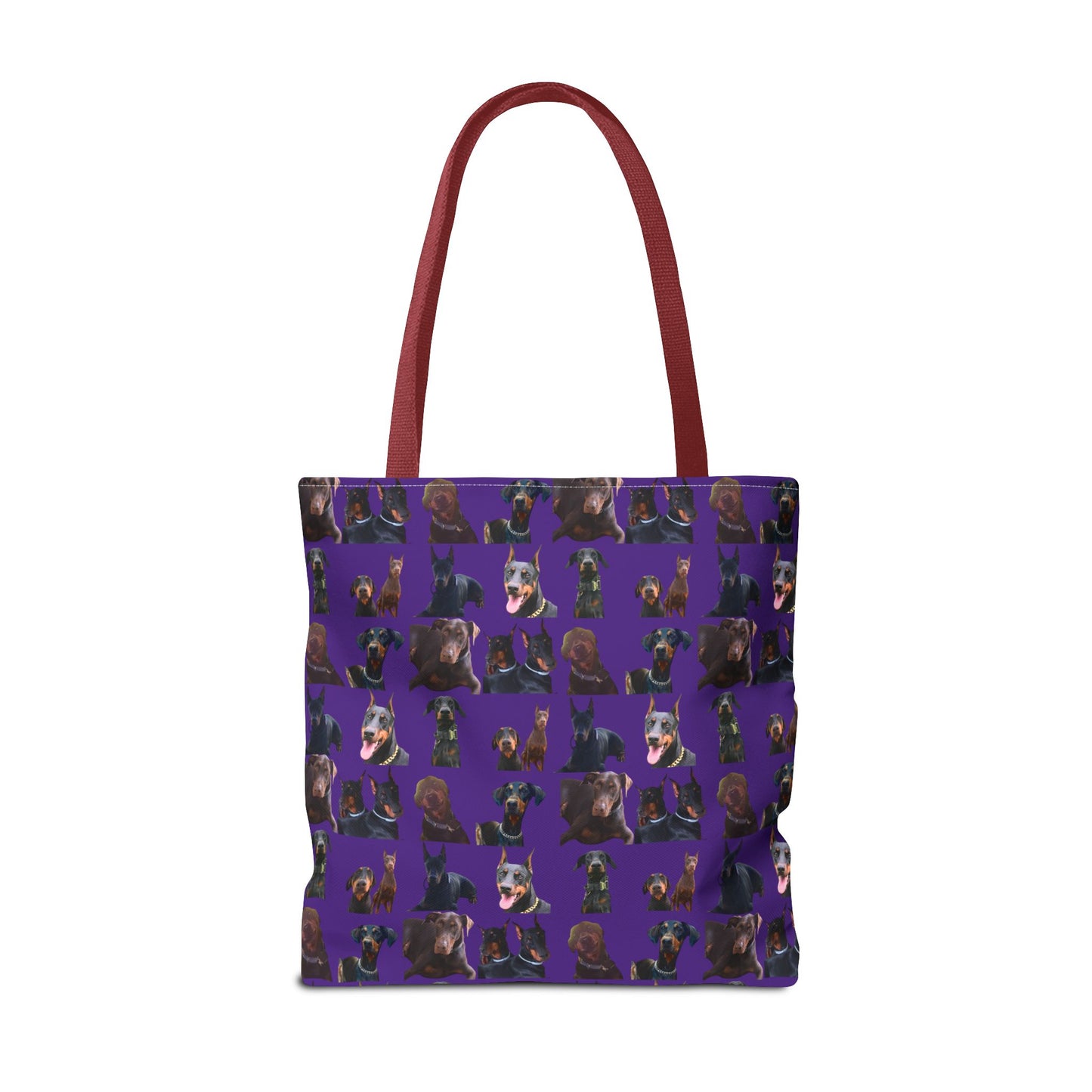Edition 5 Doberman Model Pattern Purple Tote Bag