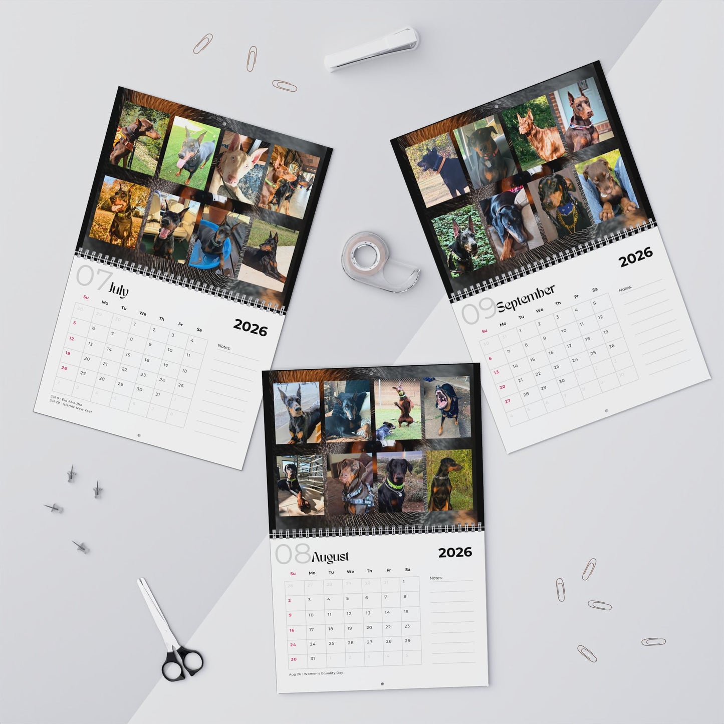 Edition 4 2026 Doberman Calendars