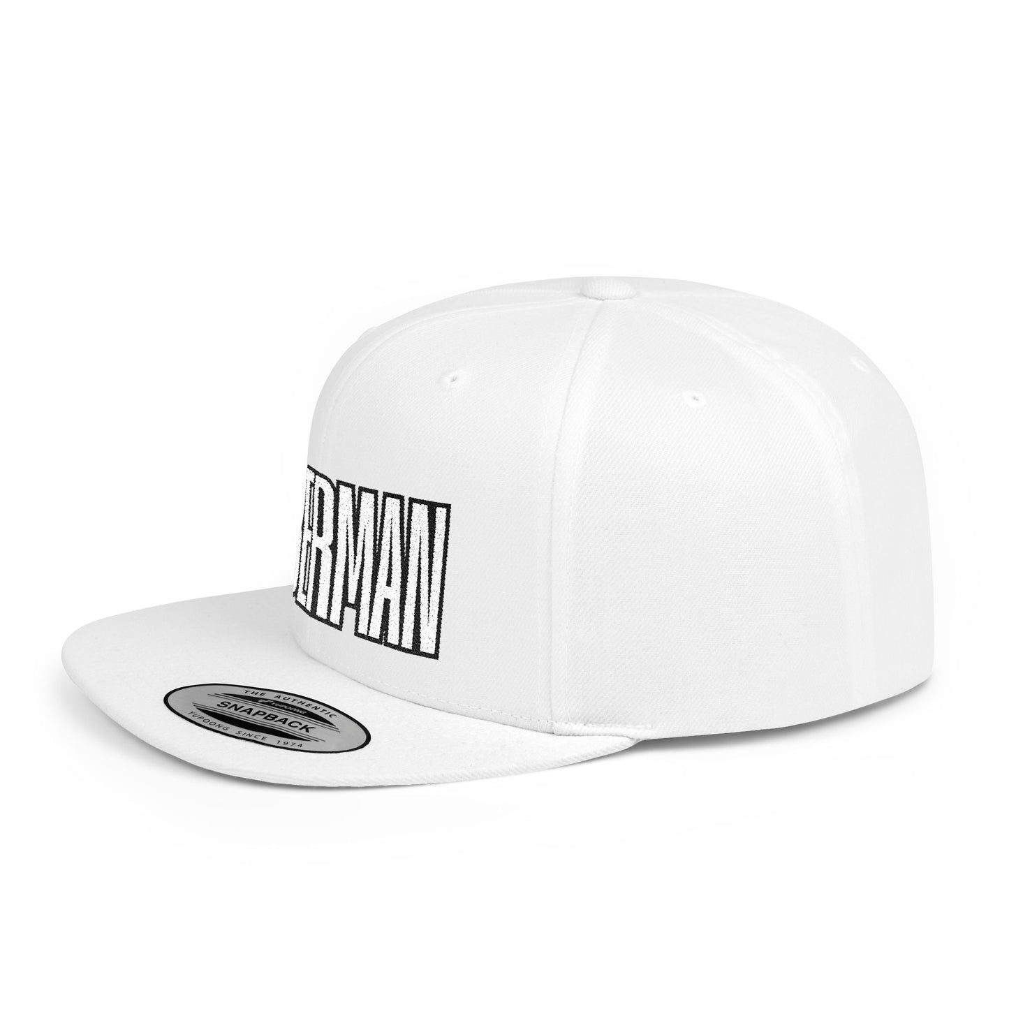 Doberman 4 Embroidered Flat Bill Snapback