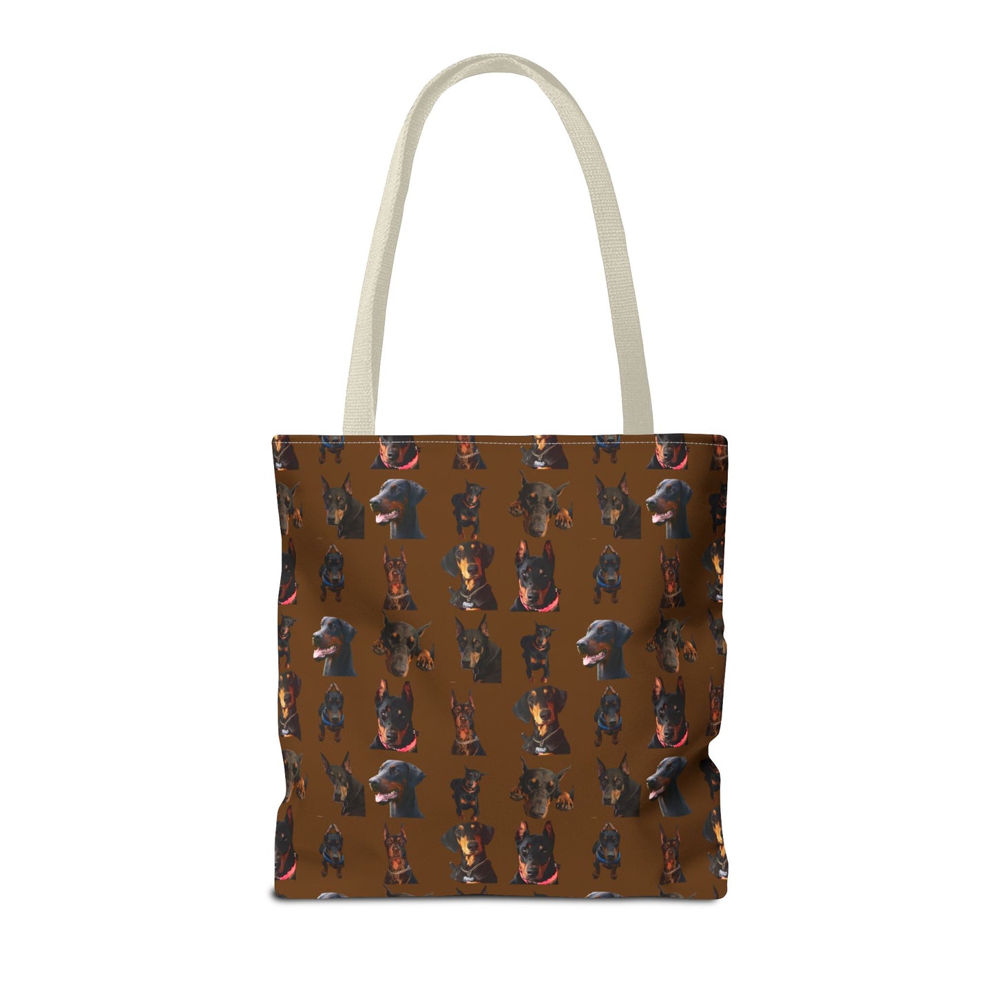 Edition 2 Doberman Model Pattern Brown Tote Bag