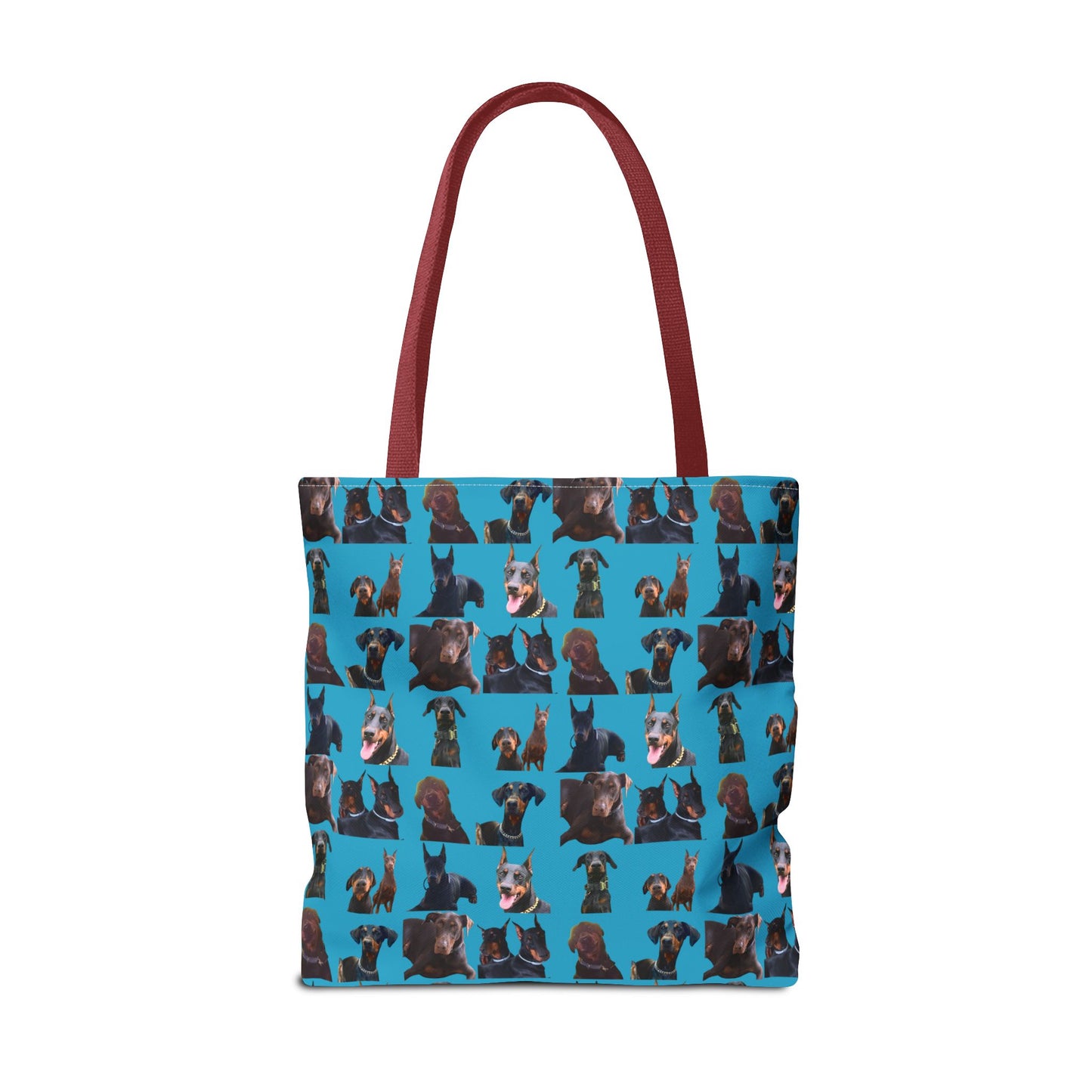 Edition 5 Doberman Model Pattern Turquoise Tote Bag