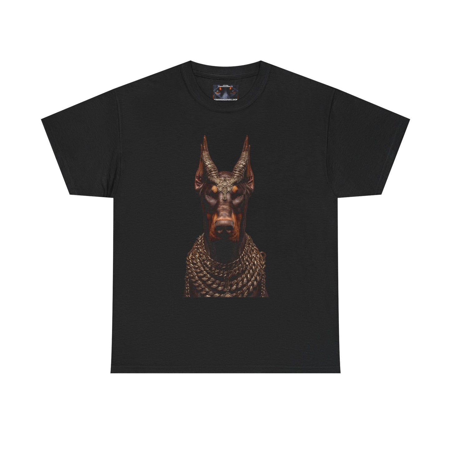 Doberman Goat 4 Private Lable Unisex Heavy Cotton Tee