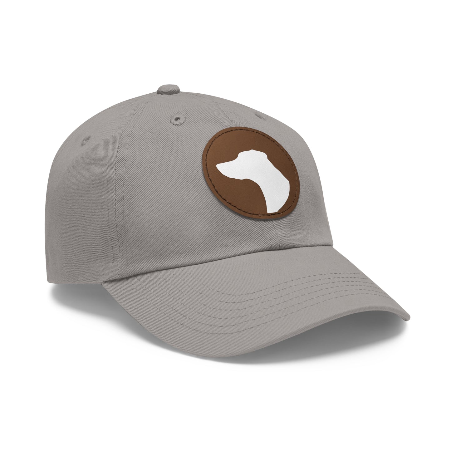 N 1 Dad Hat with Leather Patch (Round)