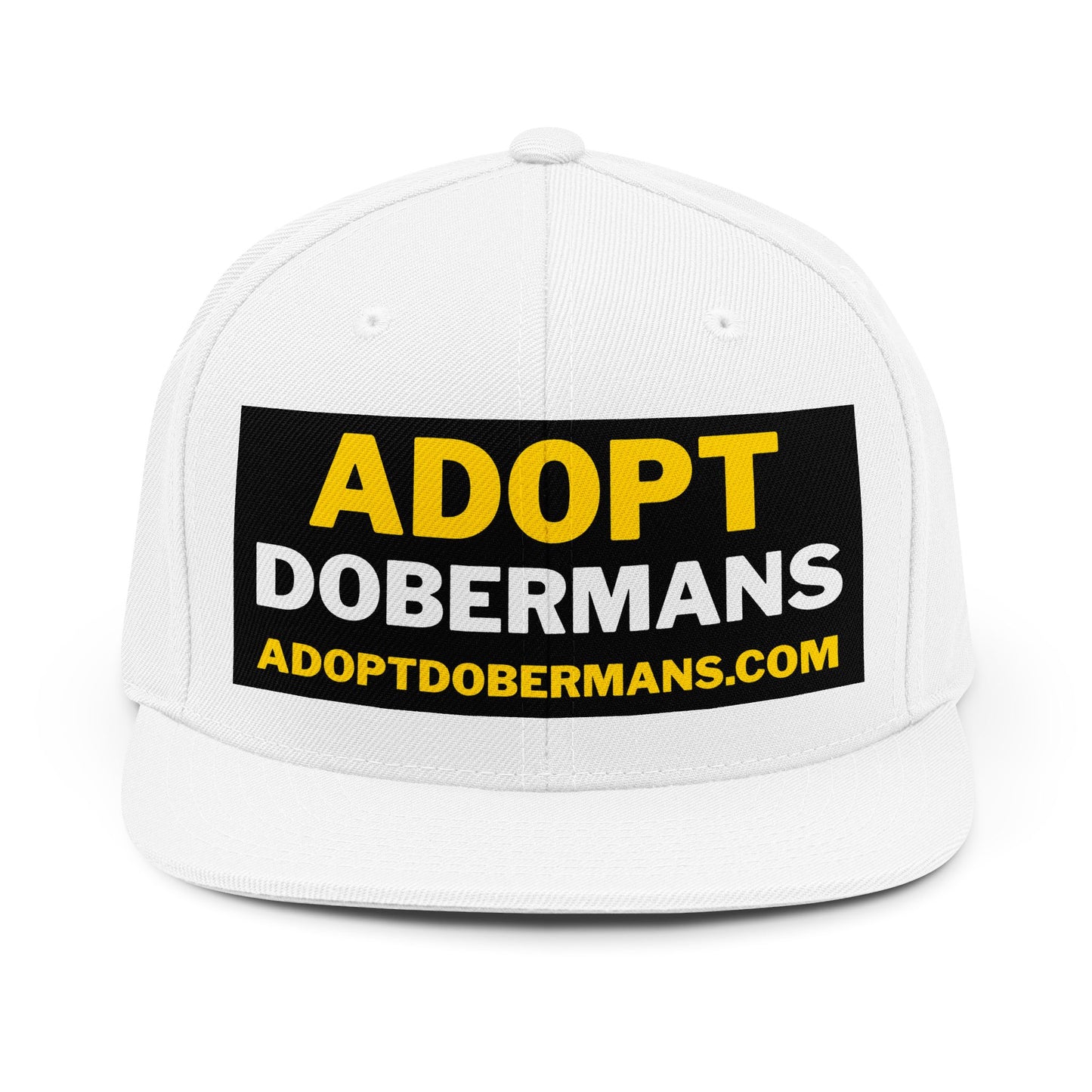 Adopt Dobermans 1 Snapback Hat — Rescue Dog Advocacy Cap