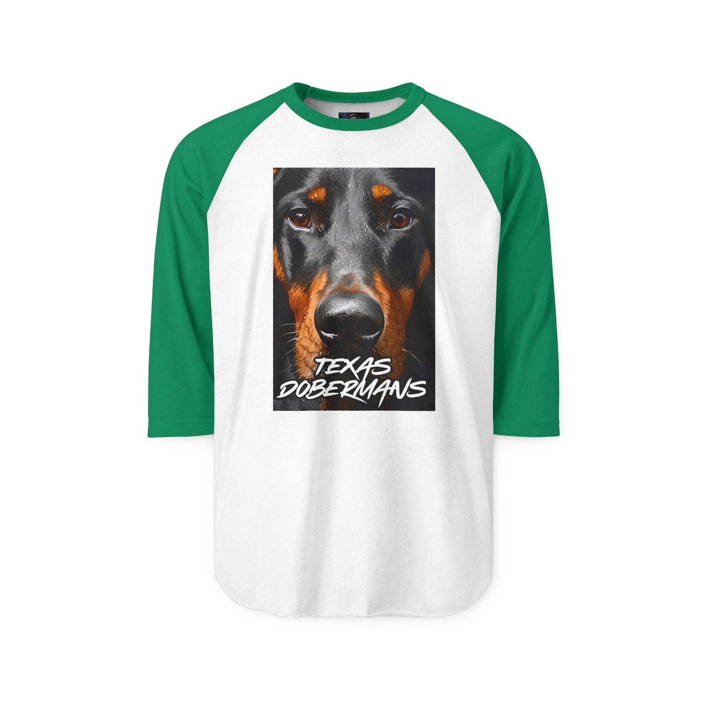 Doberman Texas 1 Unisex Three-Quarter Sleeve Raglan Shirt