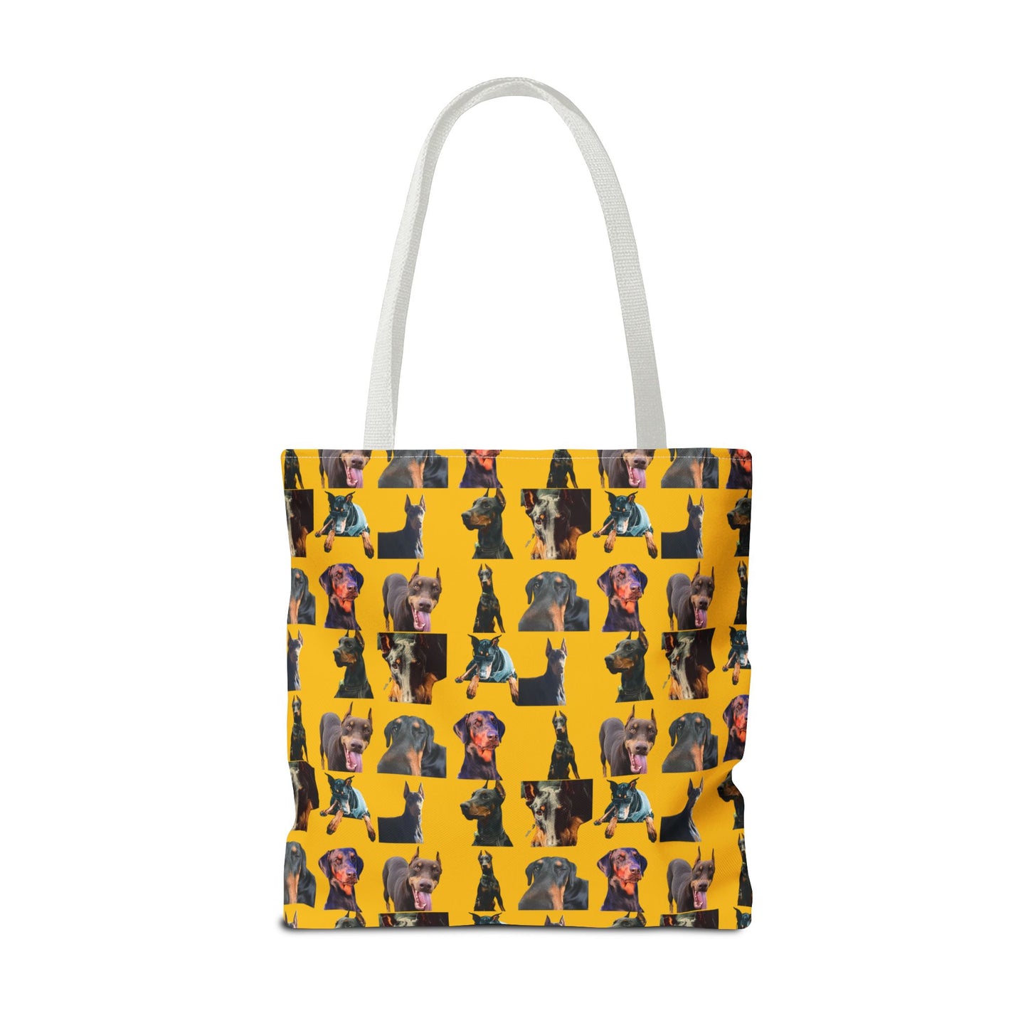 Edition 3 Doberman Model Pattern Yellow Tote Bag