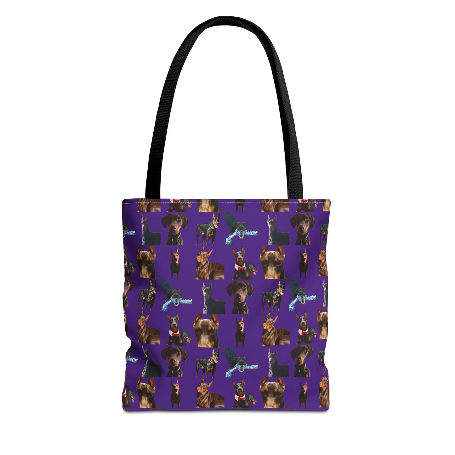 Edition 1 Doberman Model Pattern Purple Tote Bag