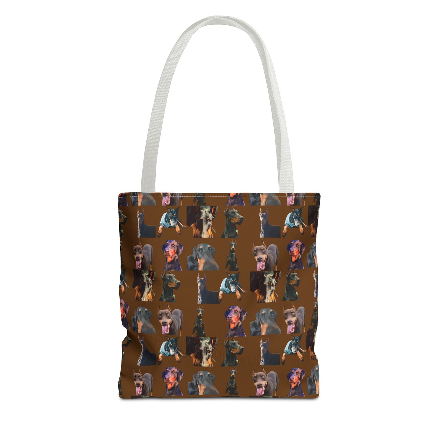 Edition 3 Doberman Model Pattern Brown Tote Bag