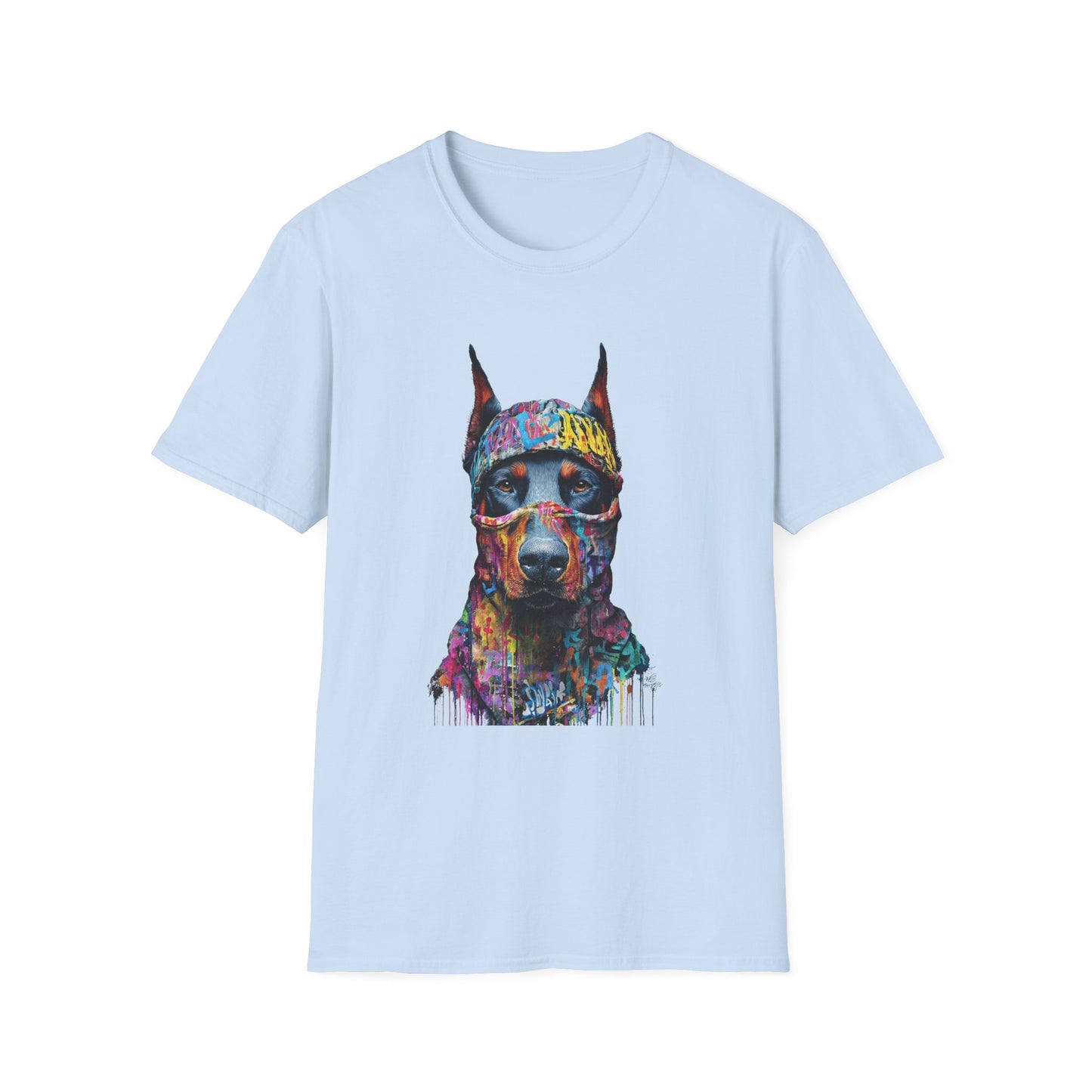 Doberman 5 Portrait T‑Shirt