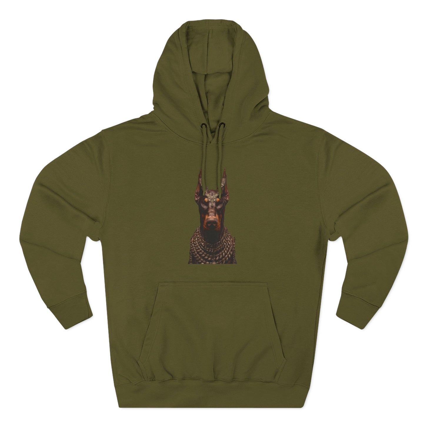 Doberman Goat 4 Fleece Hoodie