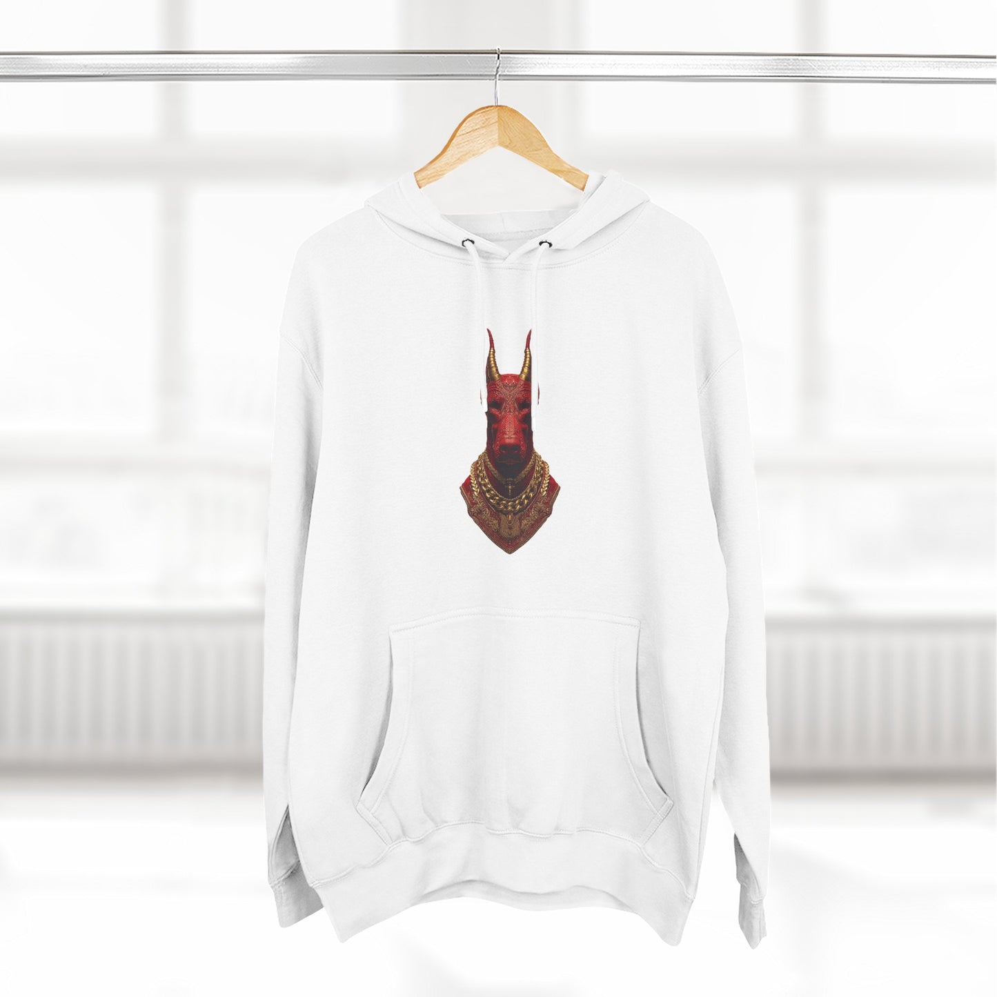 Doberman Goat 3 Fleece Hoodie