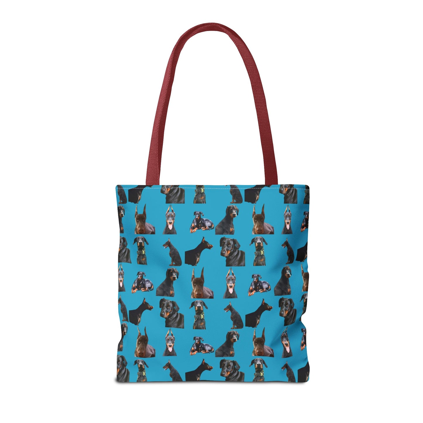 Edition 6 Doberman Model Pattern Turquoise Tote Bag